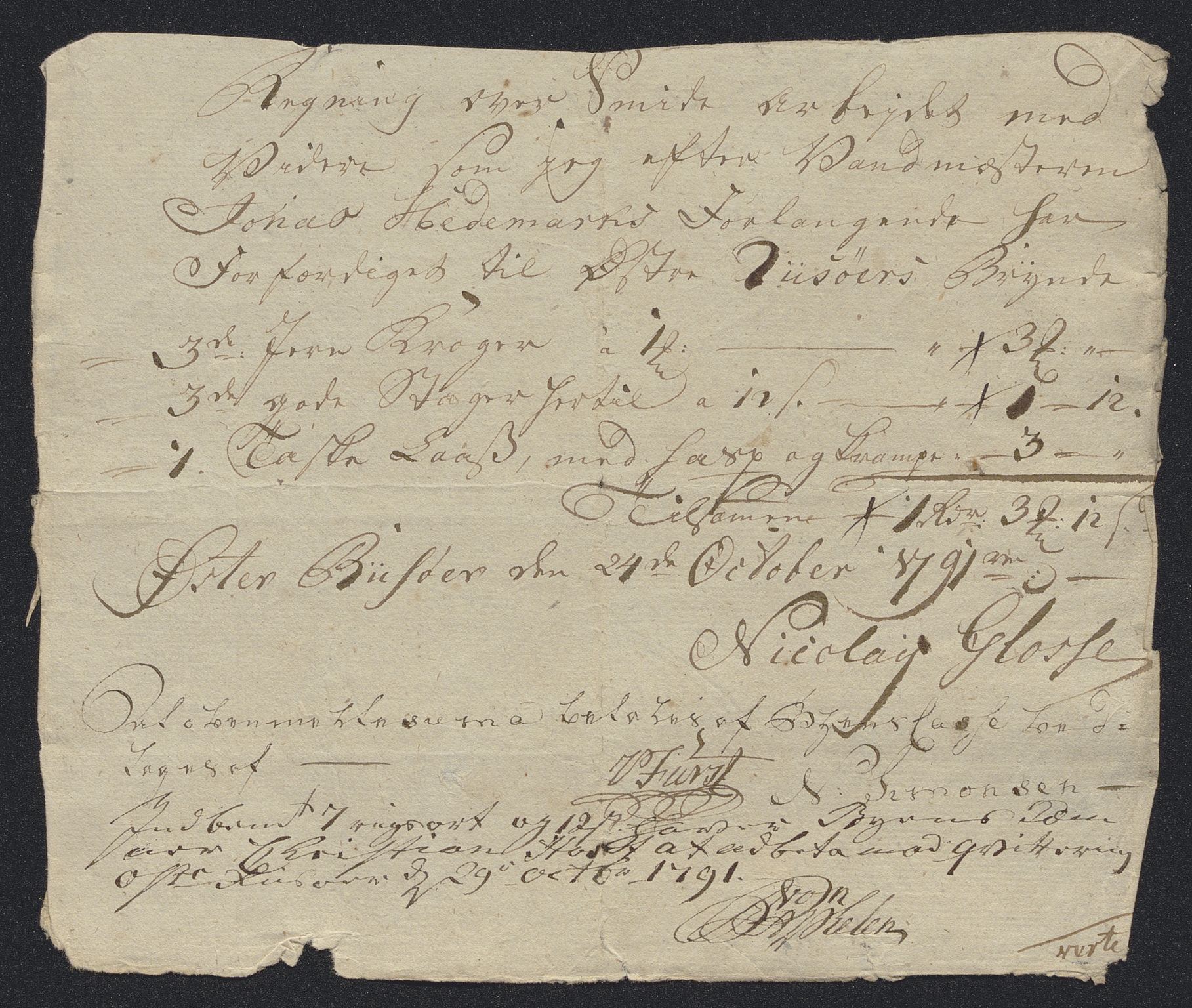 Danske Kanselli 1800-1814, AV/RA-EA-3024/K/Kk/Kka/Kkac/L0234: Kjøpstadregnskap Øster Risør, 1791-1795, s. 77