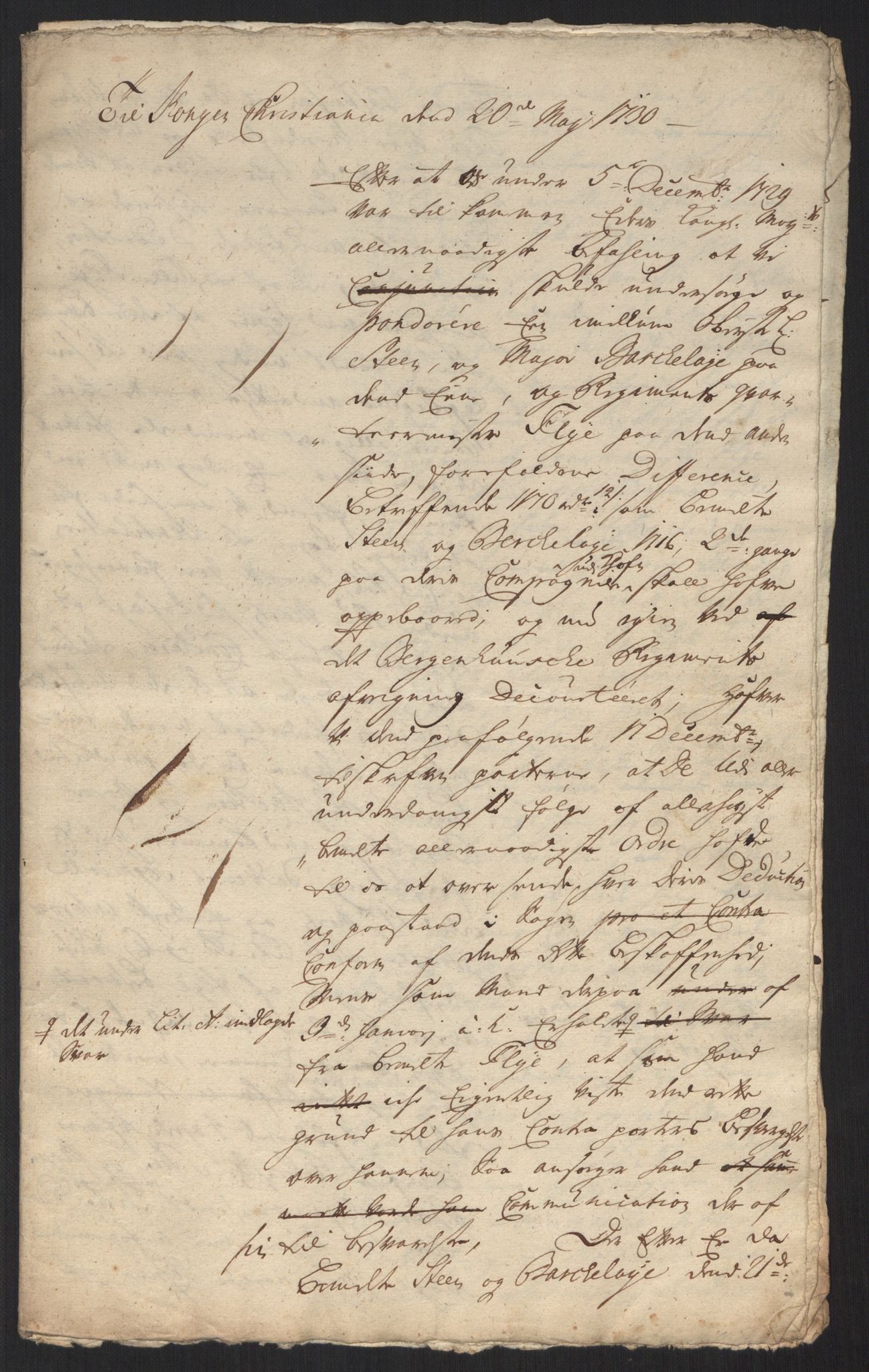 Kommanderende general (KG I) med Det norske krigsdirektorium, AV/RA-EA-5419/B/L0013: Kommanderende generals konsepter, 1730-1733, s. 57