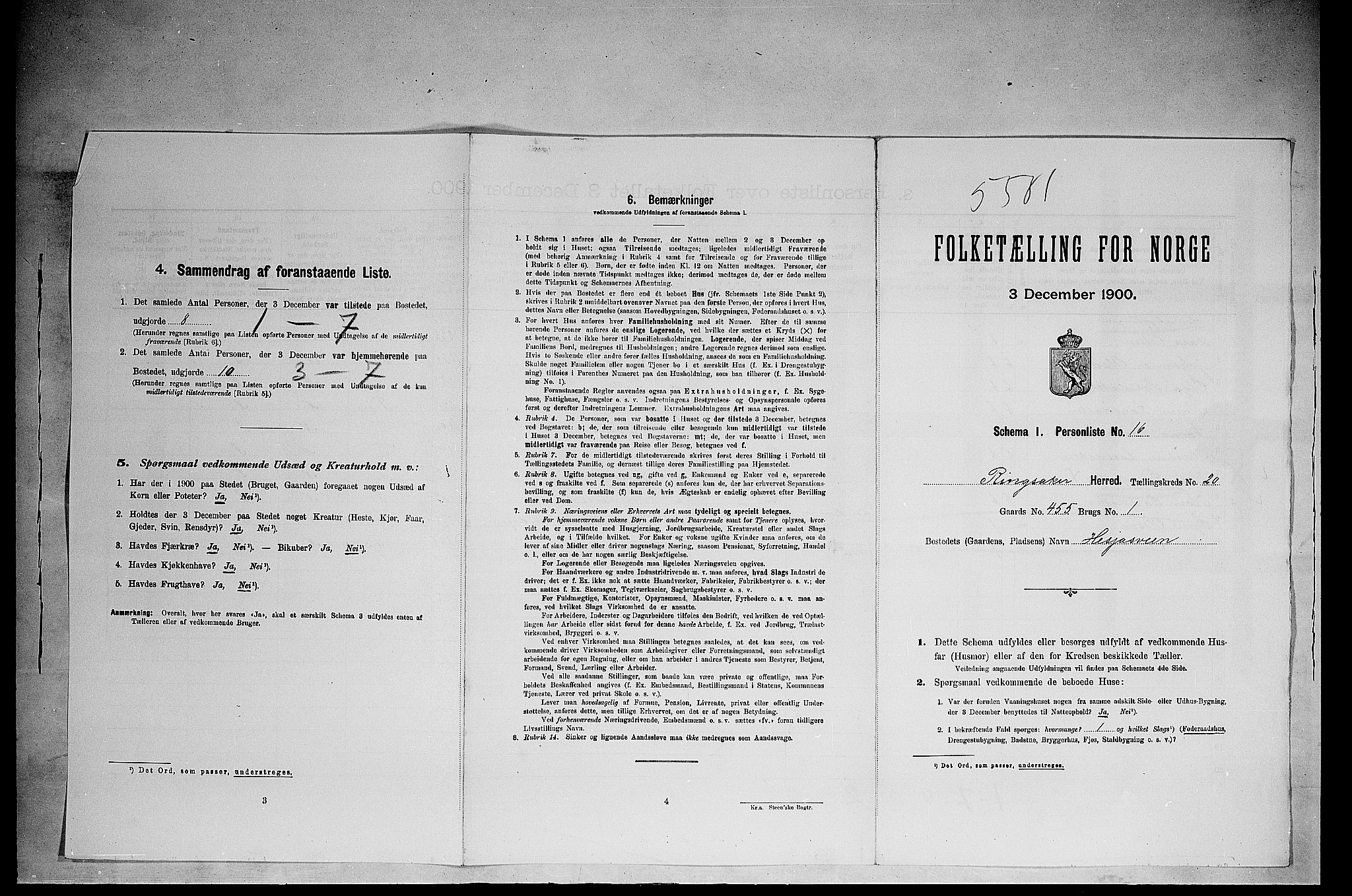 SAH, Folketelling 1900 for 0412 Ringsaker herred, 1900, s. 3583