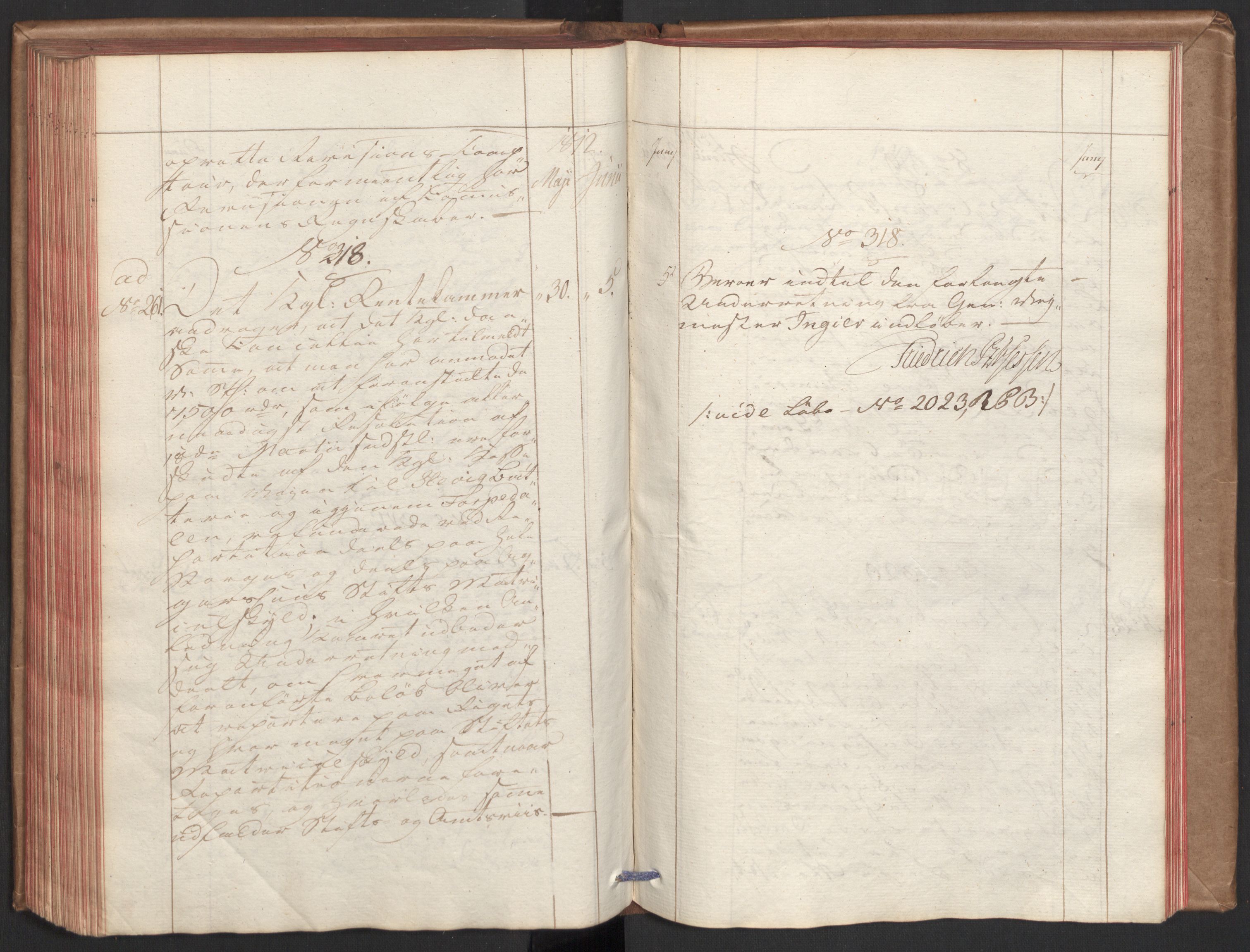 Stattholderembetet 1810-1814, 2. kontor (Kontor B), AV/RA-EA-5432/Aa/L0001: Kollegial referatprotokoll,  j.nr. 1-283,  l.nr. 1-327, 1810-1812, s. 187