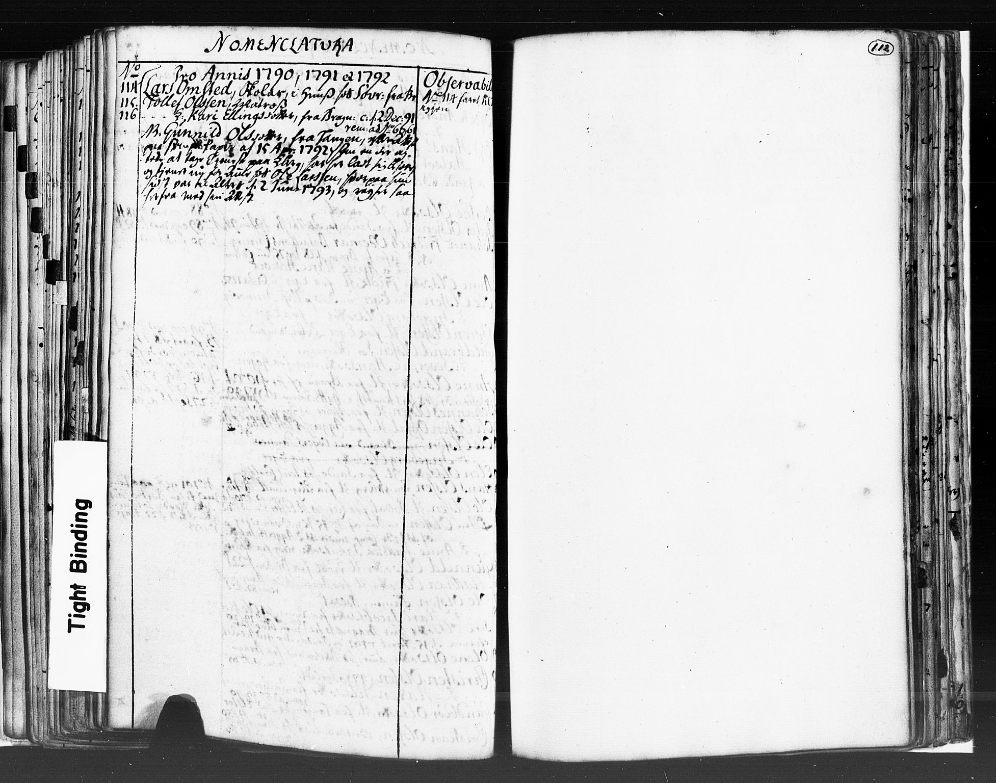 Strømsø kirkebøker, SAKO/A-246/K/Ka/L0001: Sjeleregister, 1778-1792, s. 112