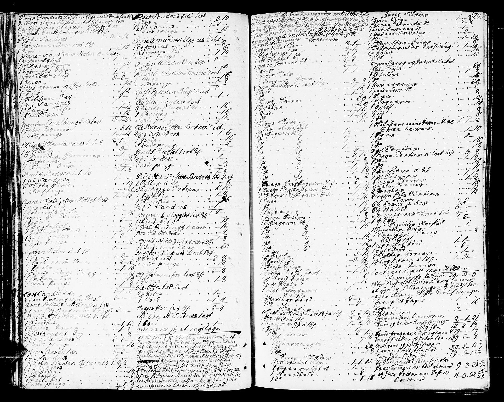 Romsdal sorenskriveri, AV/SAT-A-4149/1/3/3A/L0009: Skifteprotokoll, 1761-1773, s. 69b-70a