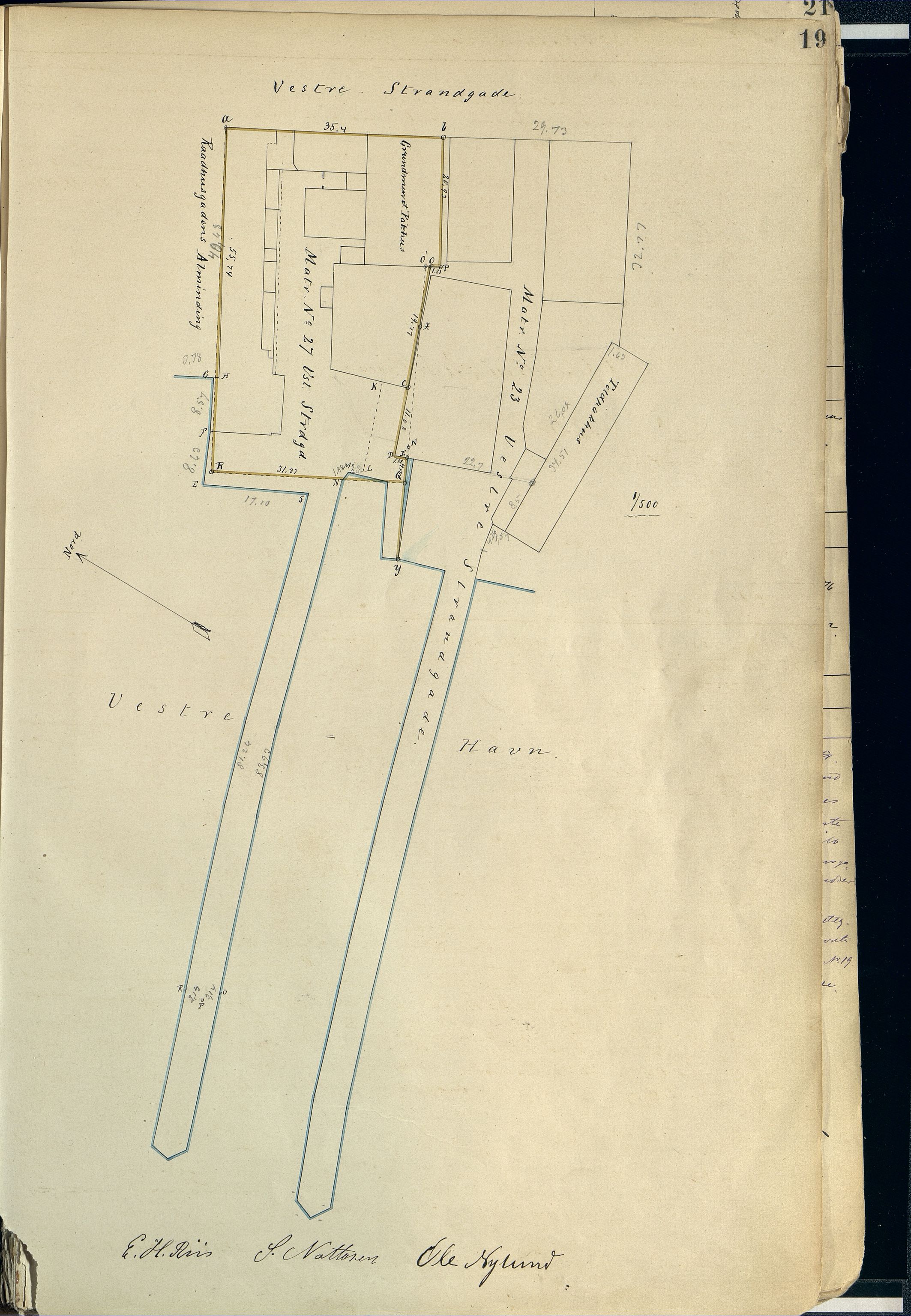 Kristiansand By - Magistraten, ARKSOR/1001KG122/I/Ic/L0008: Grunnmålingsprotokoll nr.6 (d), 1884-1908