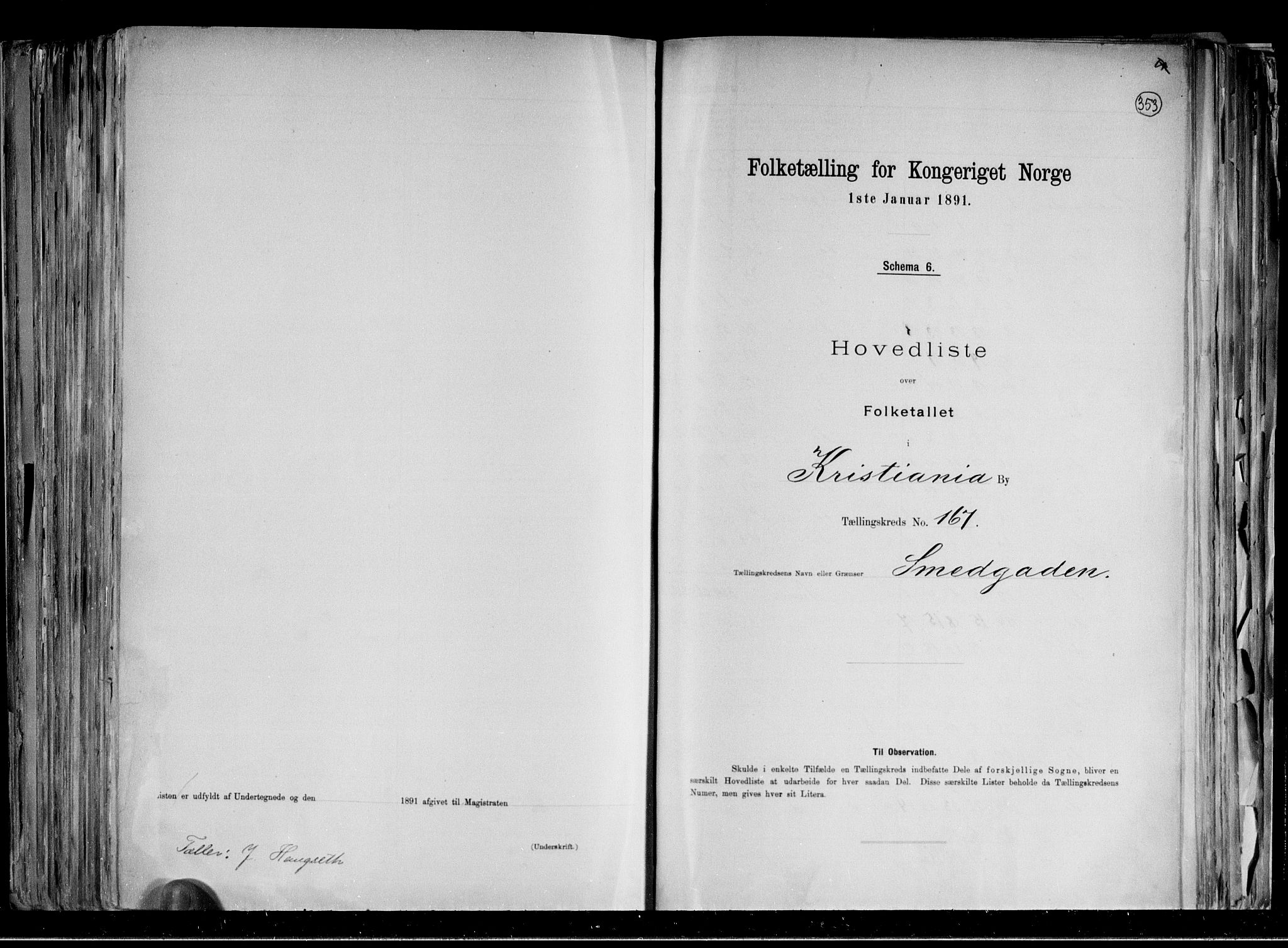 RA, Folketelling 1891 for 0301 Kristiania kjøpstad, 1891, s. 88133