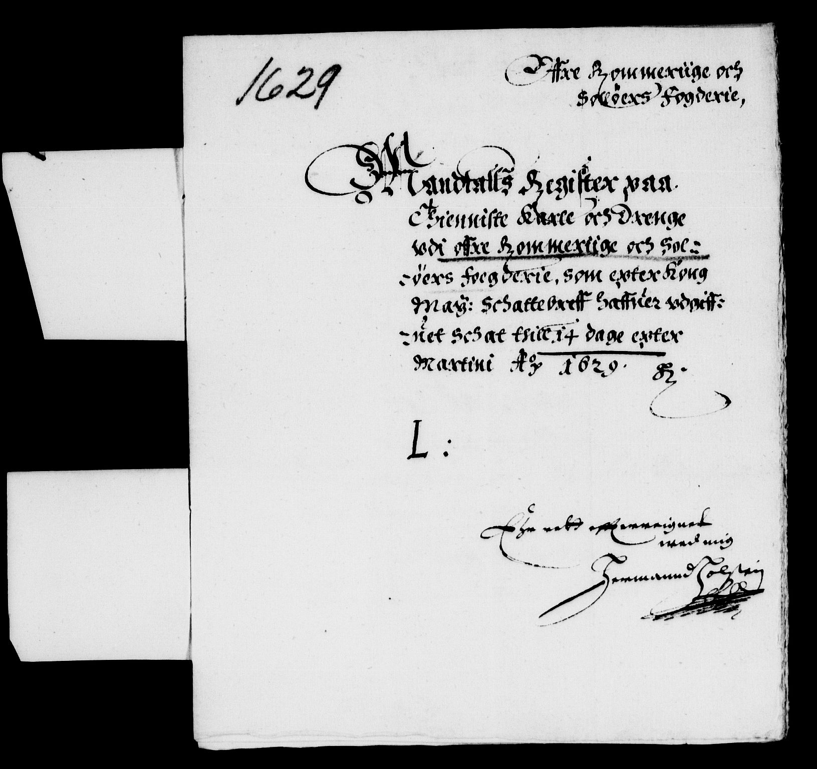 Rentekammeret inntil 1814, Reviderte regnskaper, Lensregnskaper, AV/RA-EA-5023/R/Rb/Rba/L0096: Akershus len, 1629-1630