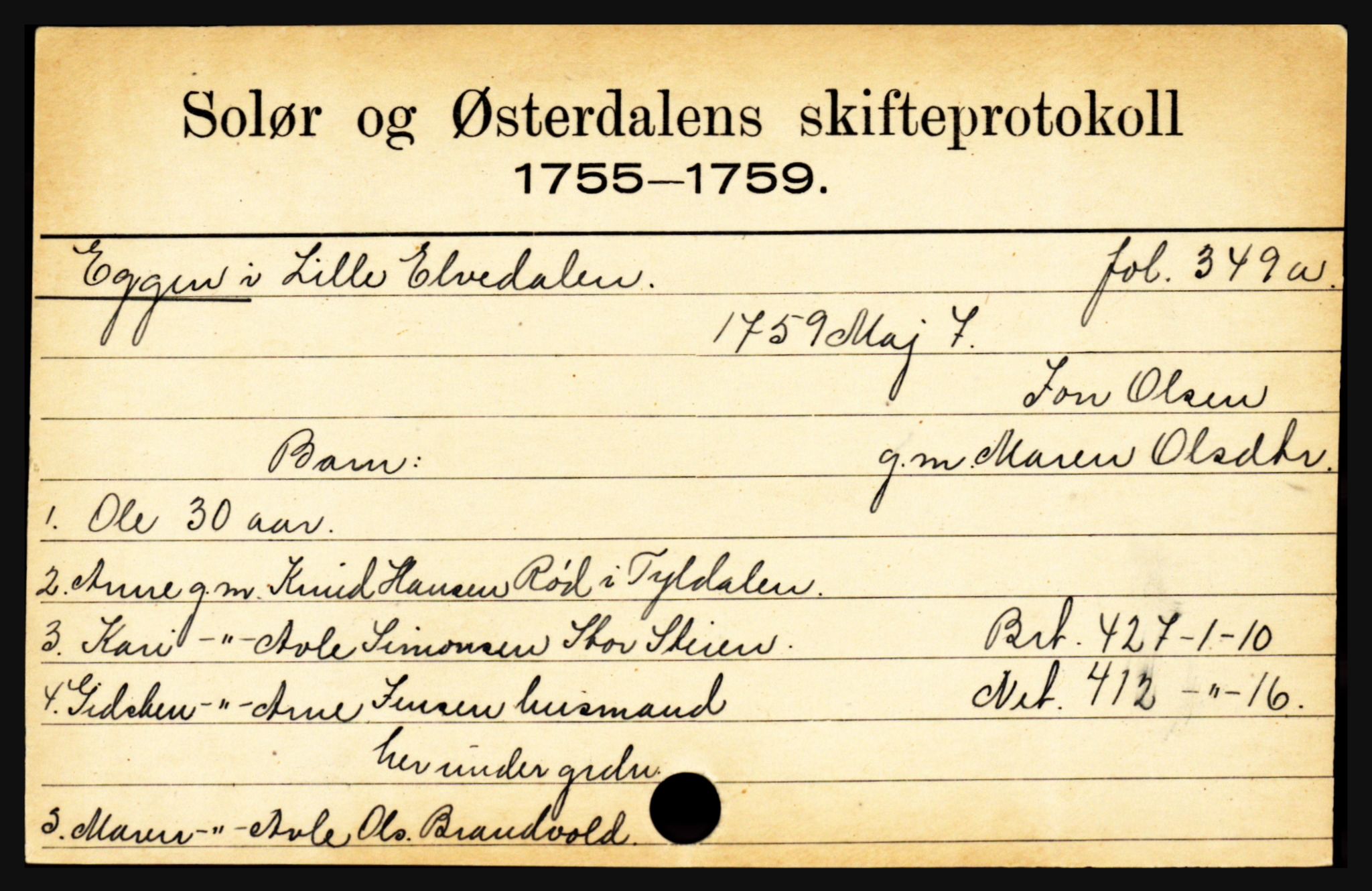 Solør og Østerdalen sorenskriveri, SAH/TING-024/J, 1716-1774, s. 987