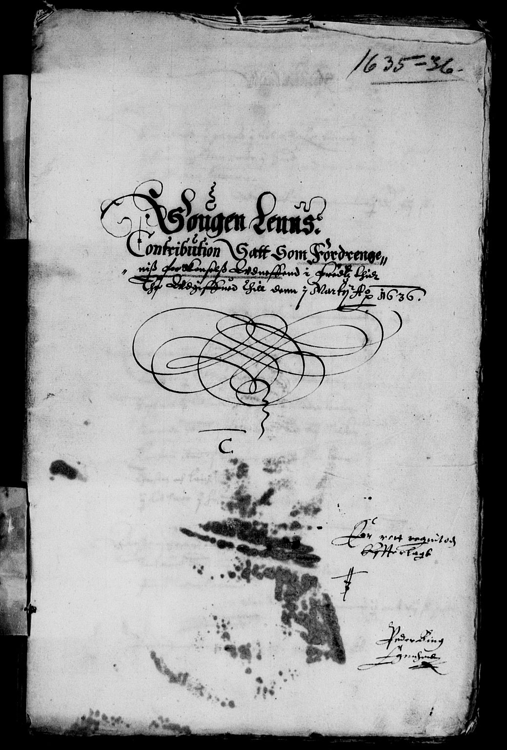 Rentekammeret inntil 1814, Reviderte regnskaper, Lensregnskaper, RA/EA-5023/R/Rb/Rbt/L0076: Bergenhus len, 1633-1638