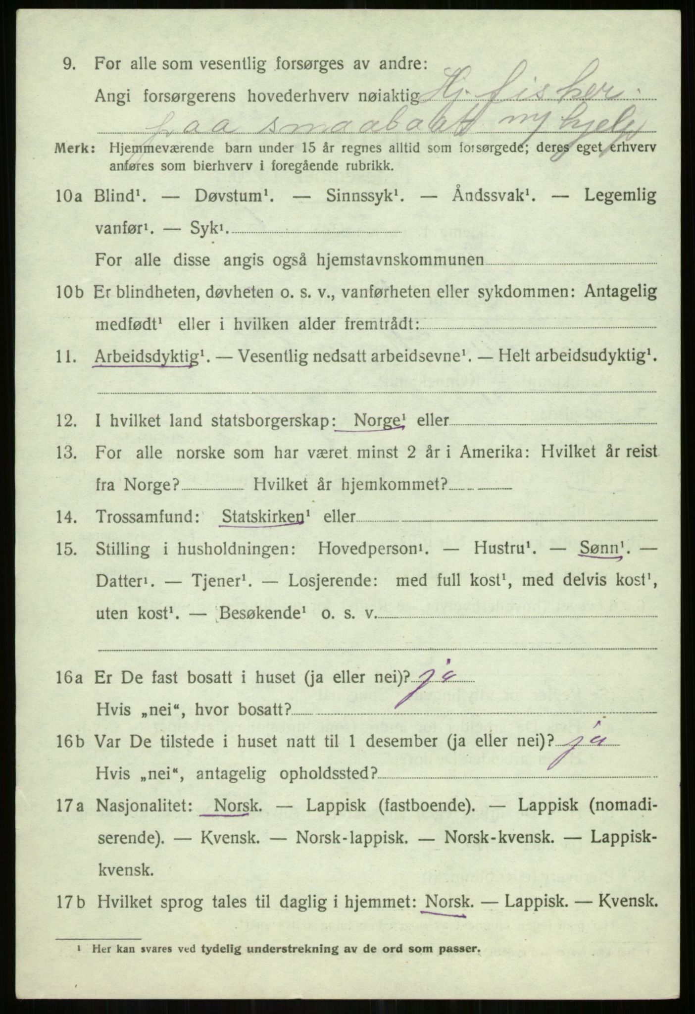 SATØ, Folketelling 1920 for 1935 Helgøy herred, 1920, s. 1638