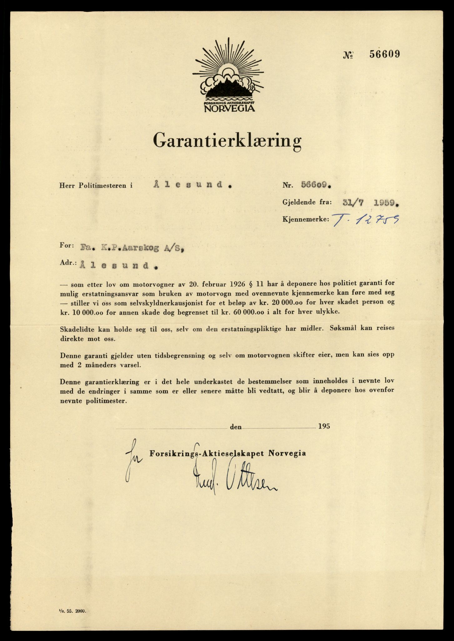 Møre og Romsdal vegkontor - Ålesund trafikkstasjon, AV/SAT-A-4099/F/Fe/L0035: Registreringskort for kjøretøy T 12653 - T 12829, 1927-1998, s. 2506