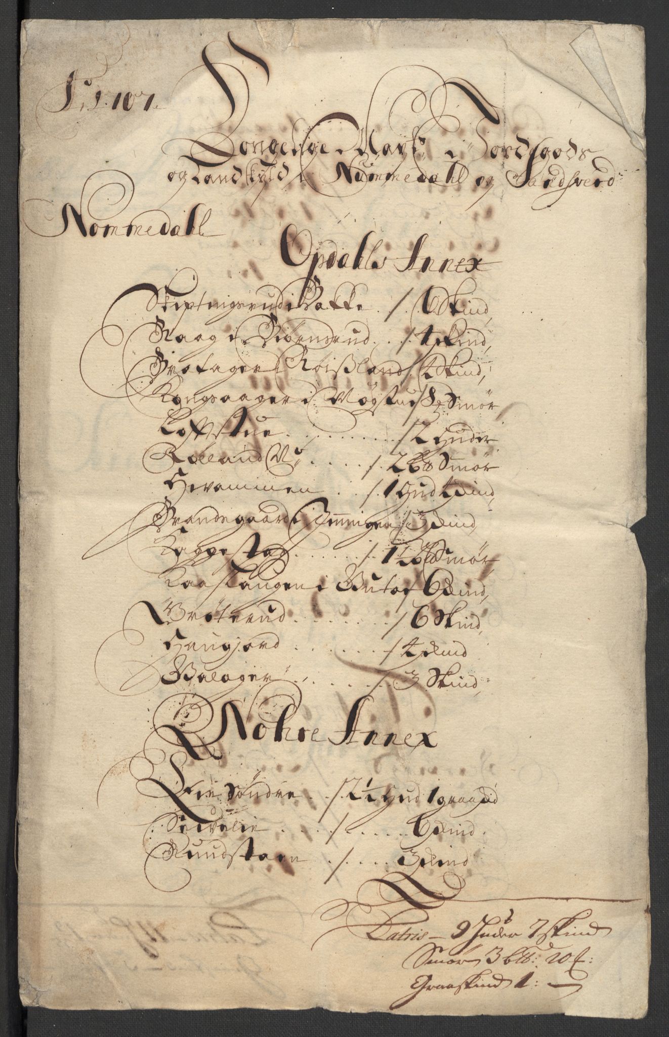 Rentekammeret inntil 1814, Reviderte regnskaper, Fogderegnskap, RA/EA-4092/R24/L1584: Fogderegnskap Numedal og Sandsvær, 1707-1708, s. 11