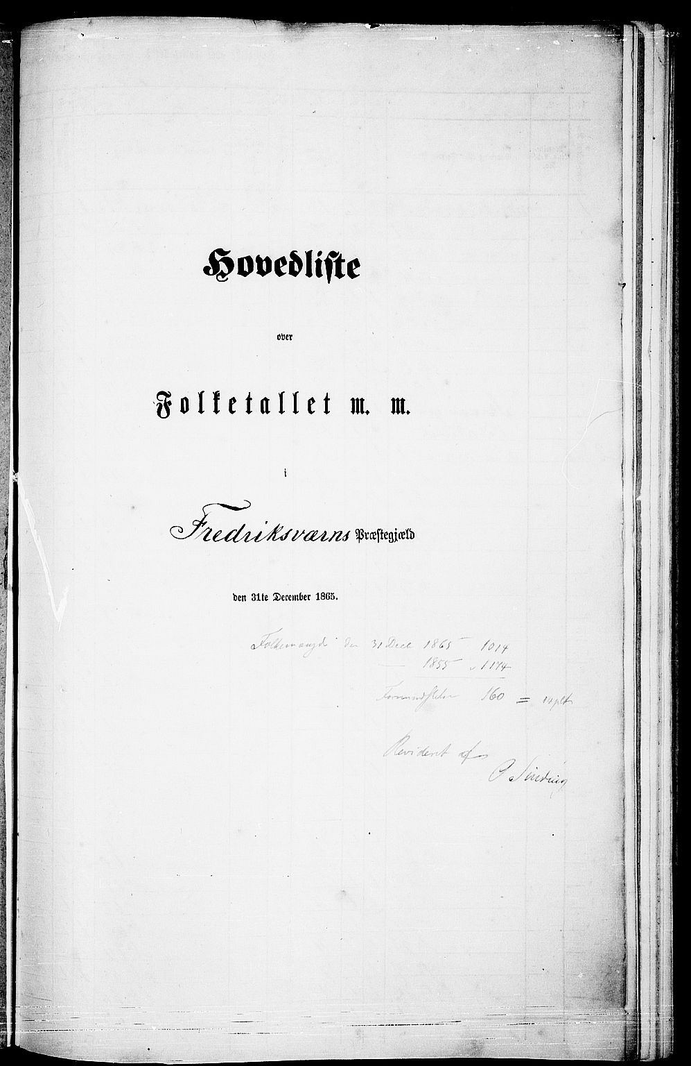 RA, Folketelling 1865 for 0798P Fredriksvern prestegjeld, 1865, s. 5