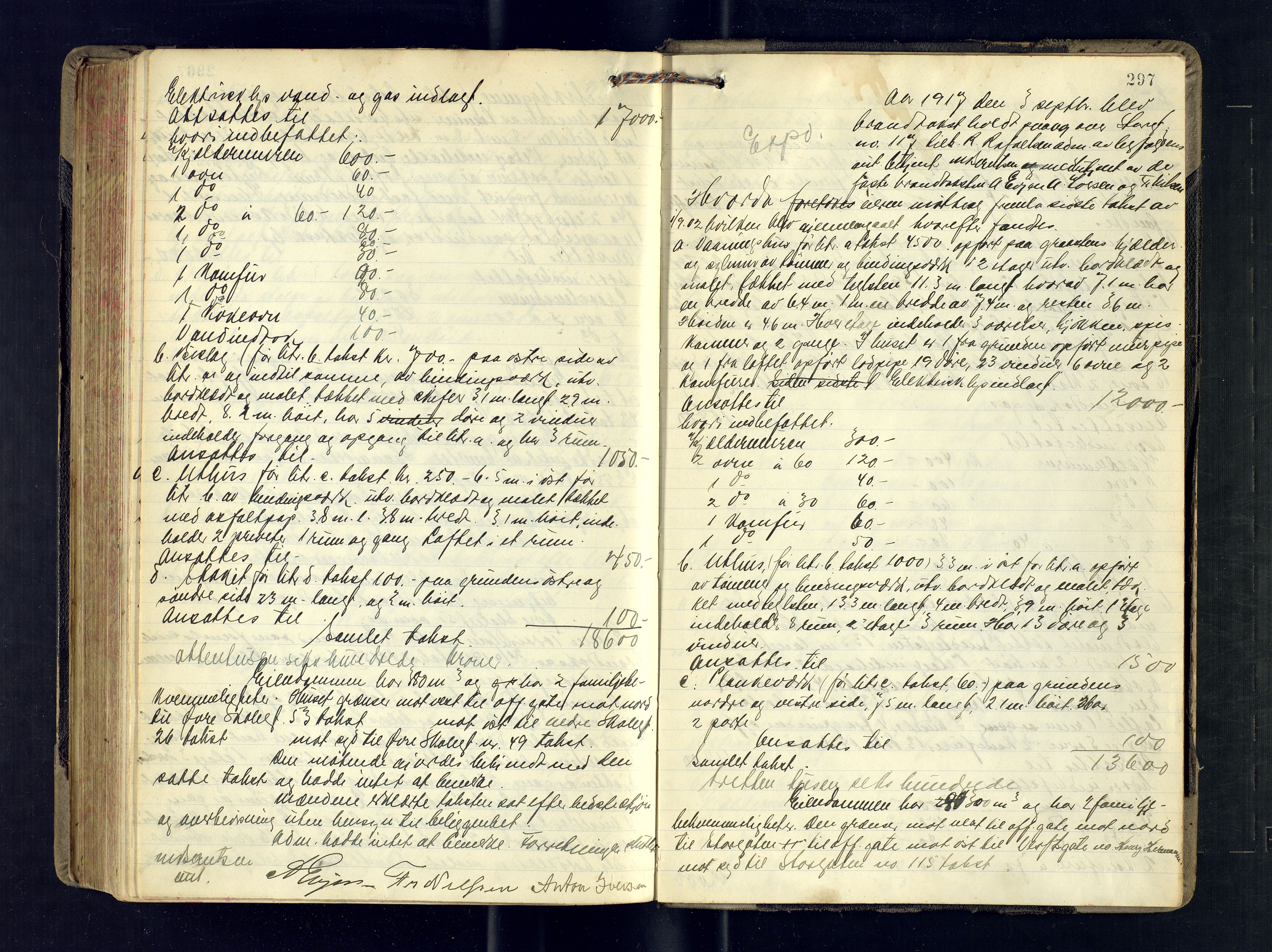 Tromsø byfogd/byrett, AV/SATØ-SATØ-0063/1/Oc/Ocb/Ocba/L0005: Branntakstprotokoll, 1914-1917, s. 297