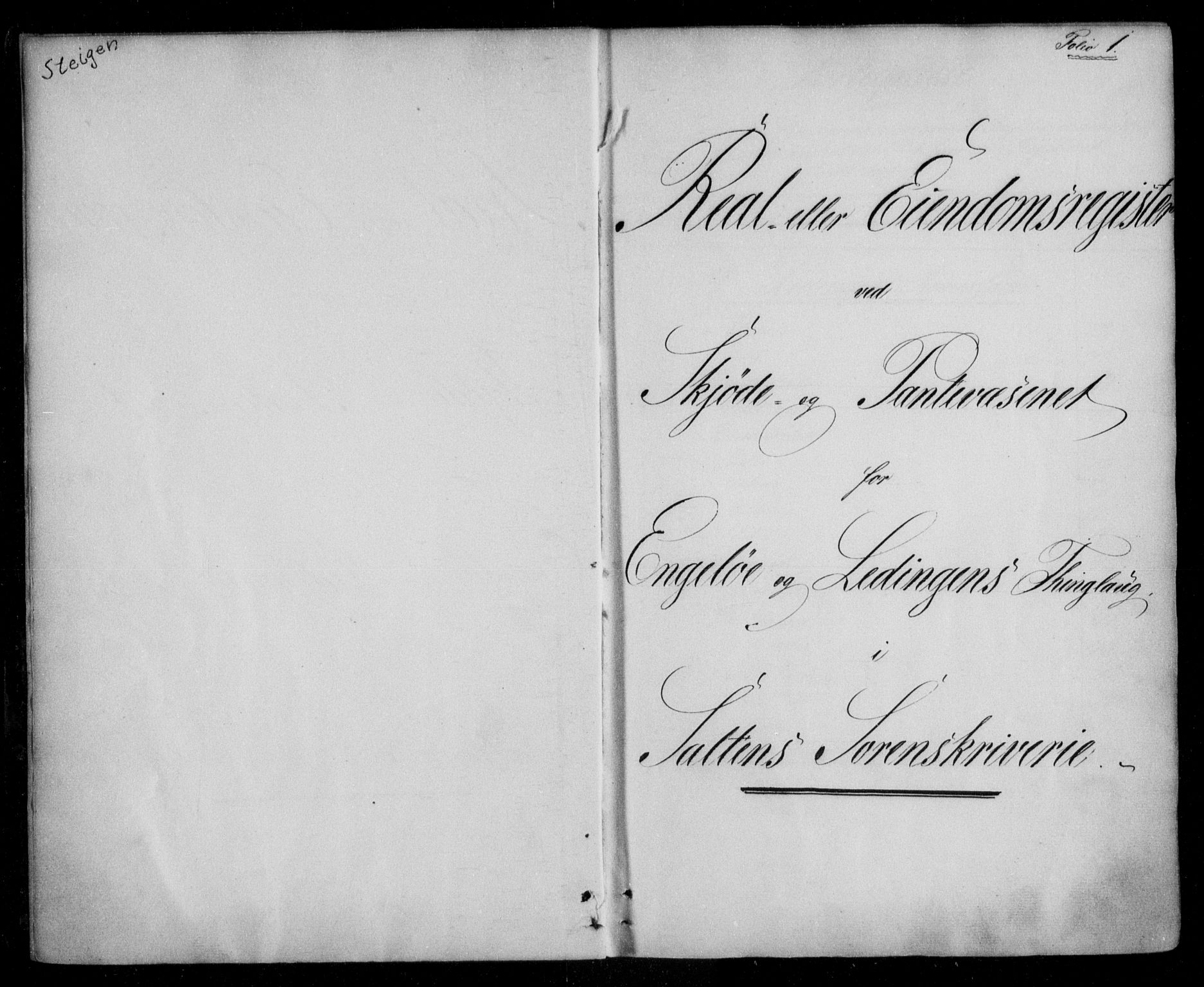 Steigen og Ofoten sorenskriveri, SAT/A-0030/1/2/2A/L0002: Panteregister nr. 2, 1840-1840, s. 1