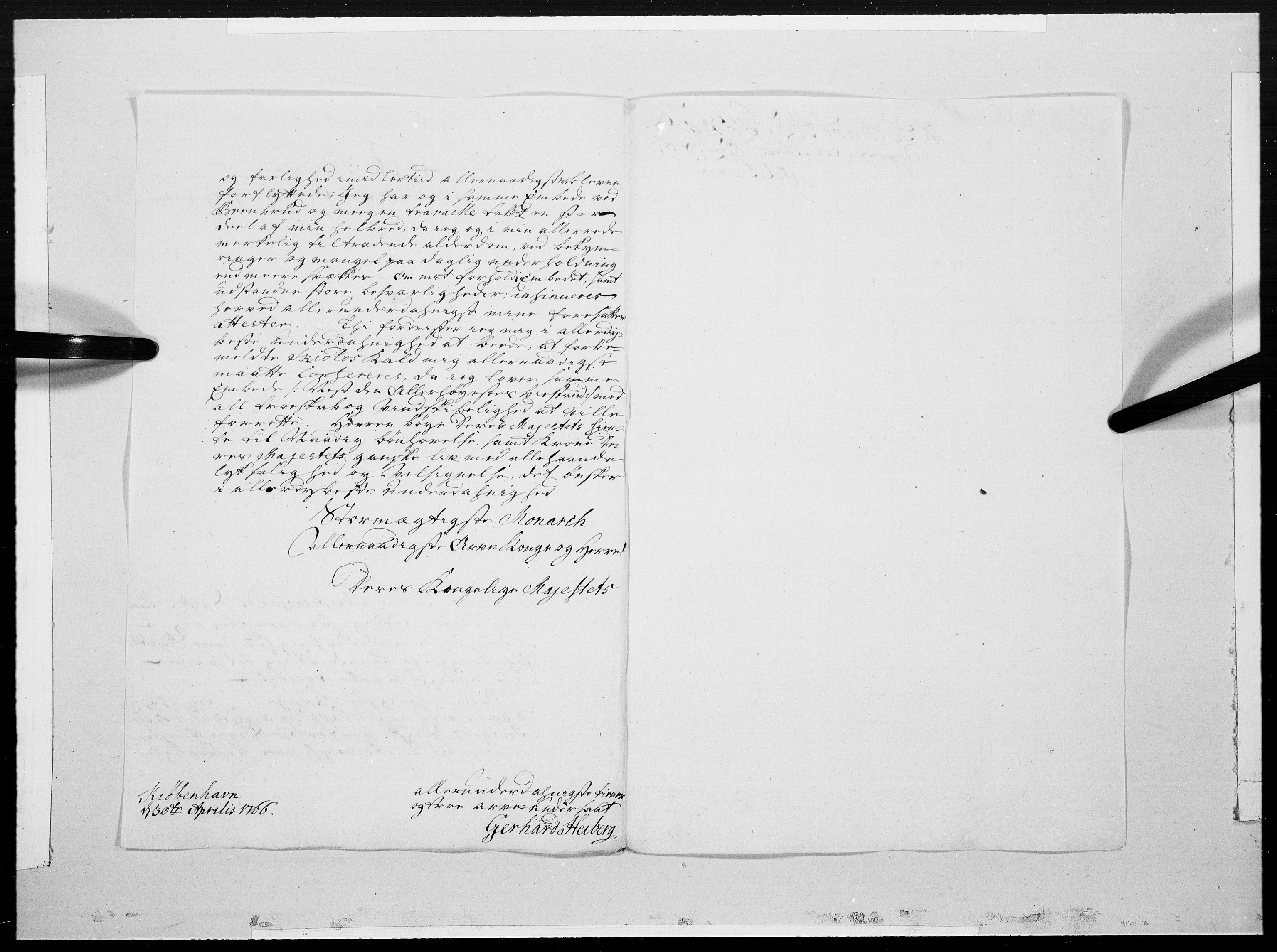 Danske Kanselli 1572-1799, AV/RA-EA-3023/F/Fc/Fcc/Fcca/L0192: Norske innlegg 1572-1799, 1766, s. 493