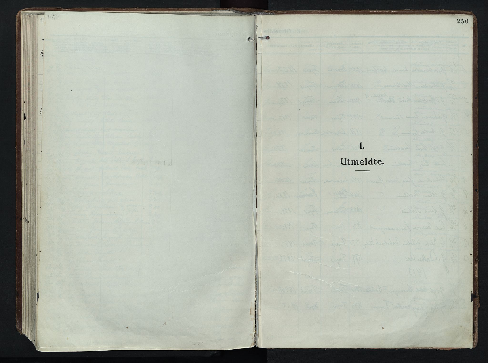 Trysil prestekontor, SAH/PREST-046/H/Ha/Haa/L0014: Ministerialbok nr. 14, 1912-1923, s. 250