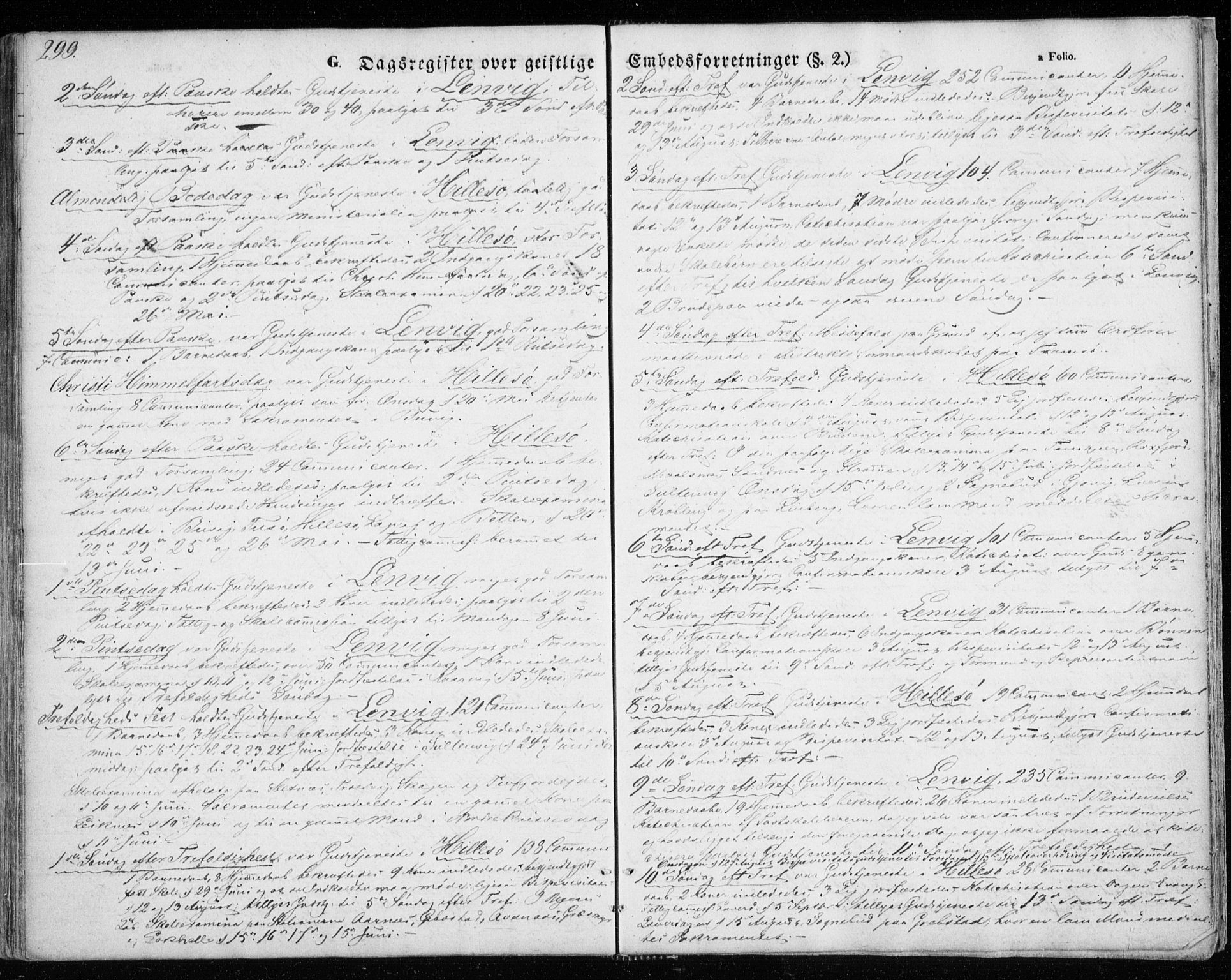 Lenvik sokneprestembete, SATØ/S-1310/H/Ha/Haa/L0007kirke: Ministerialbok nr. 7, 1855-1865, s. 299