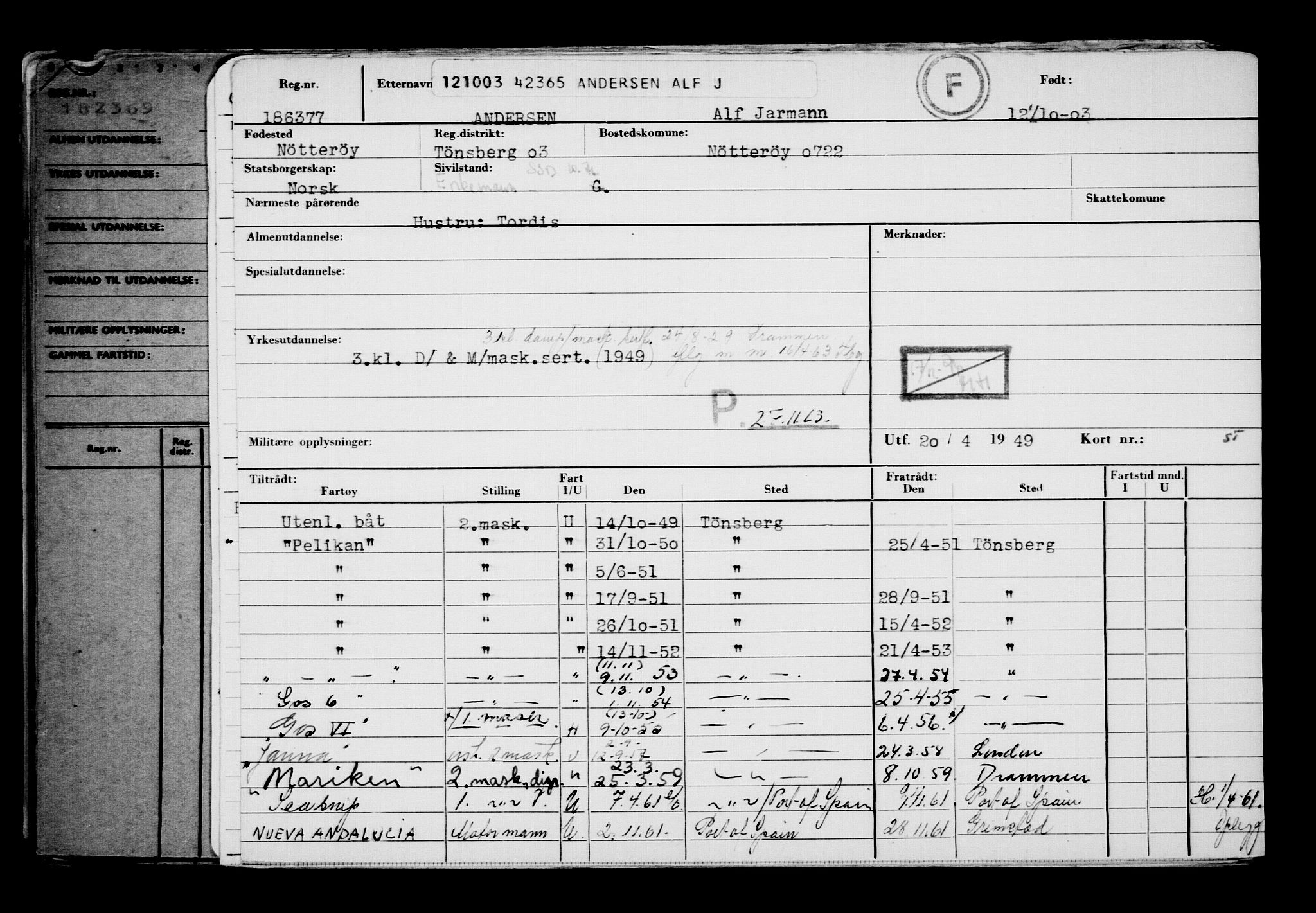 Direktoratet for sjømenn, AV/RA-S-3545/G/Gb/L0051: Hovedkort, 1903, s. 133