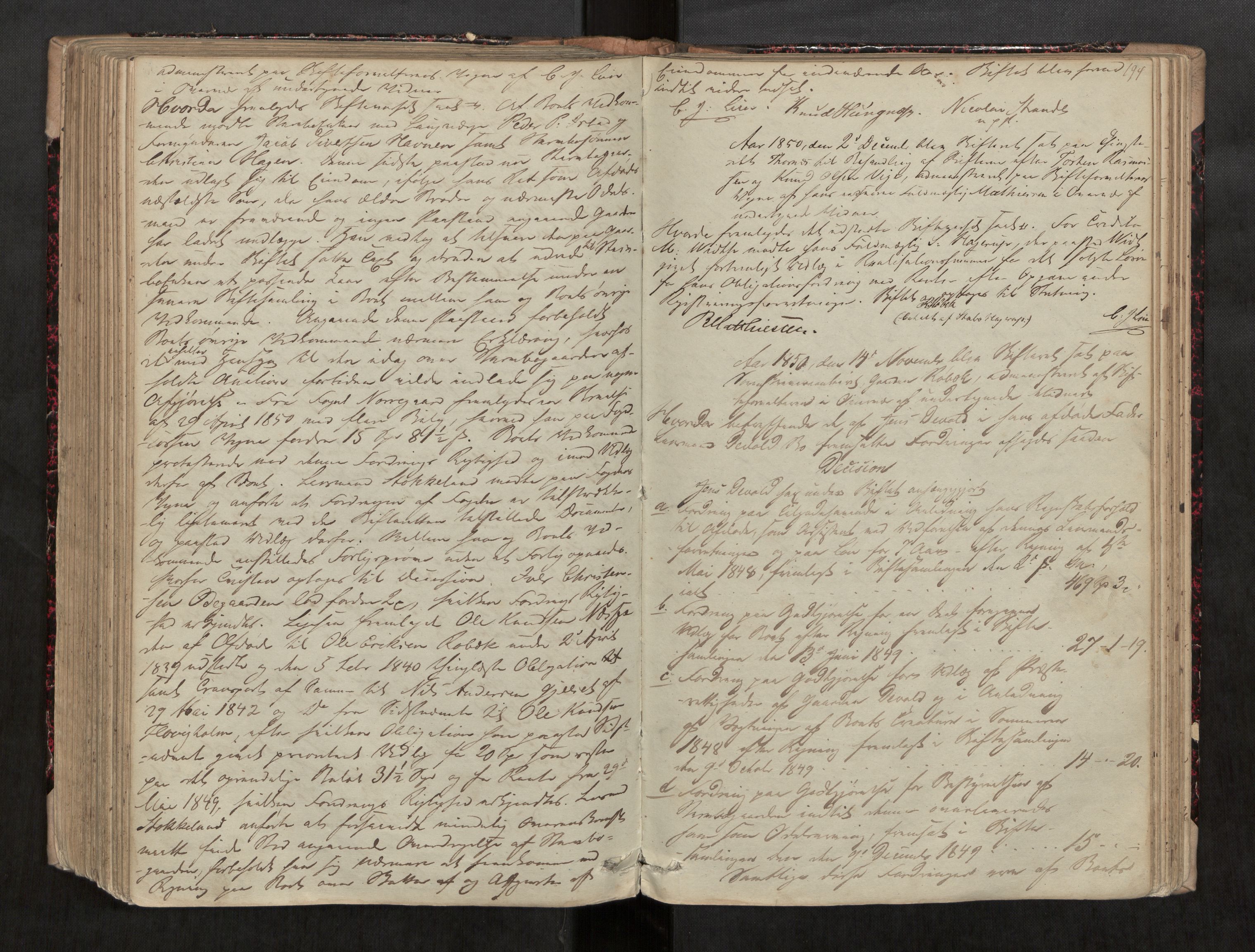 Romsdal sorenskriveri, AV/SAT-A-4149/1/3/3B/L0004: Skiftebehandlingsprotokoll, 1846-1852, s. 194