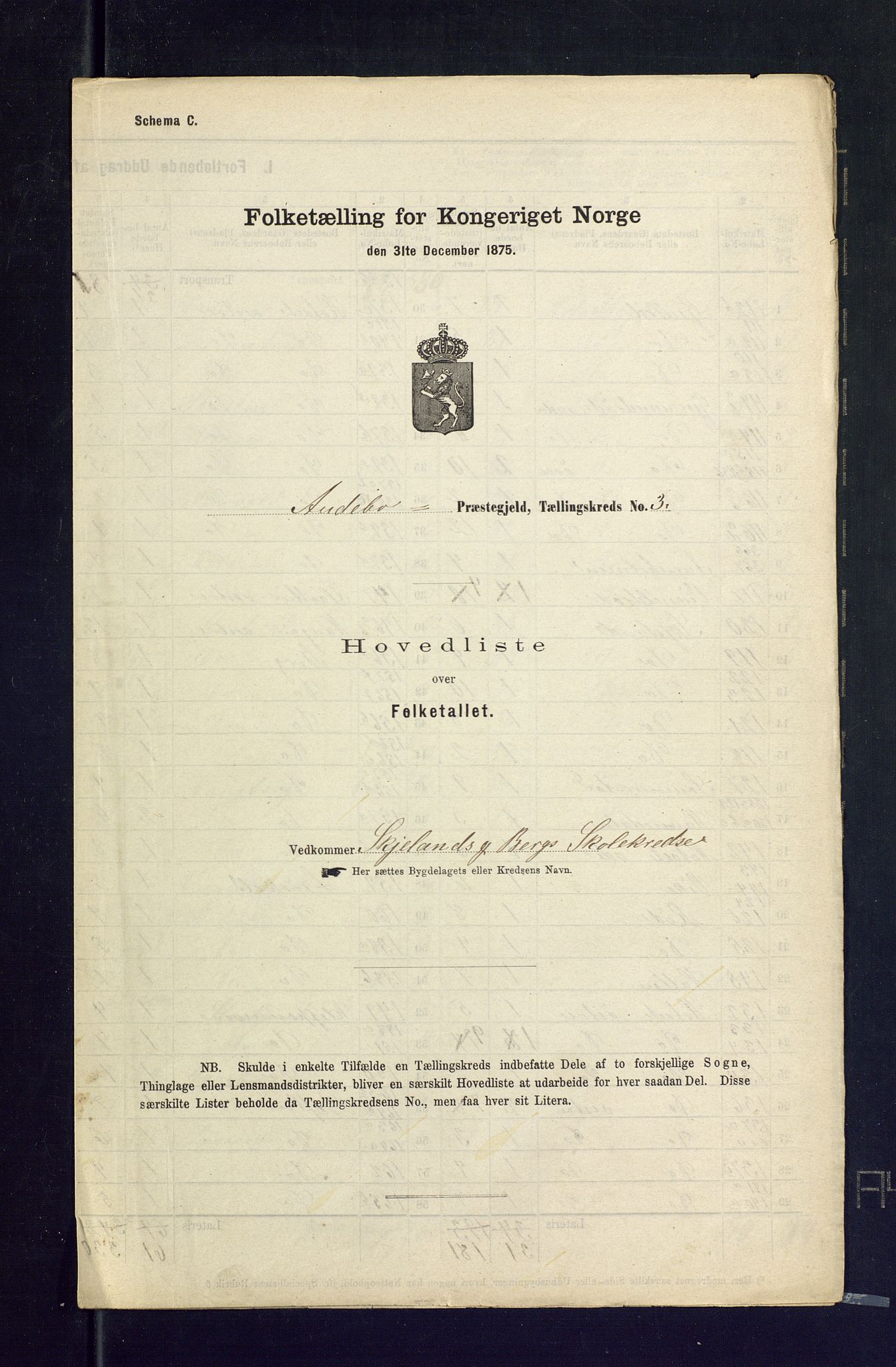 SAKO, Folketelling 1875 for 0719P Andebu prestegjeld, 1875, s. 10