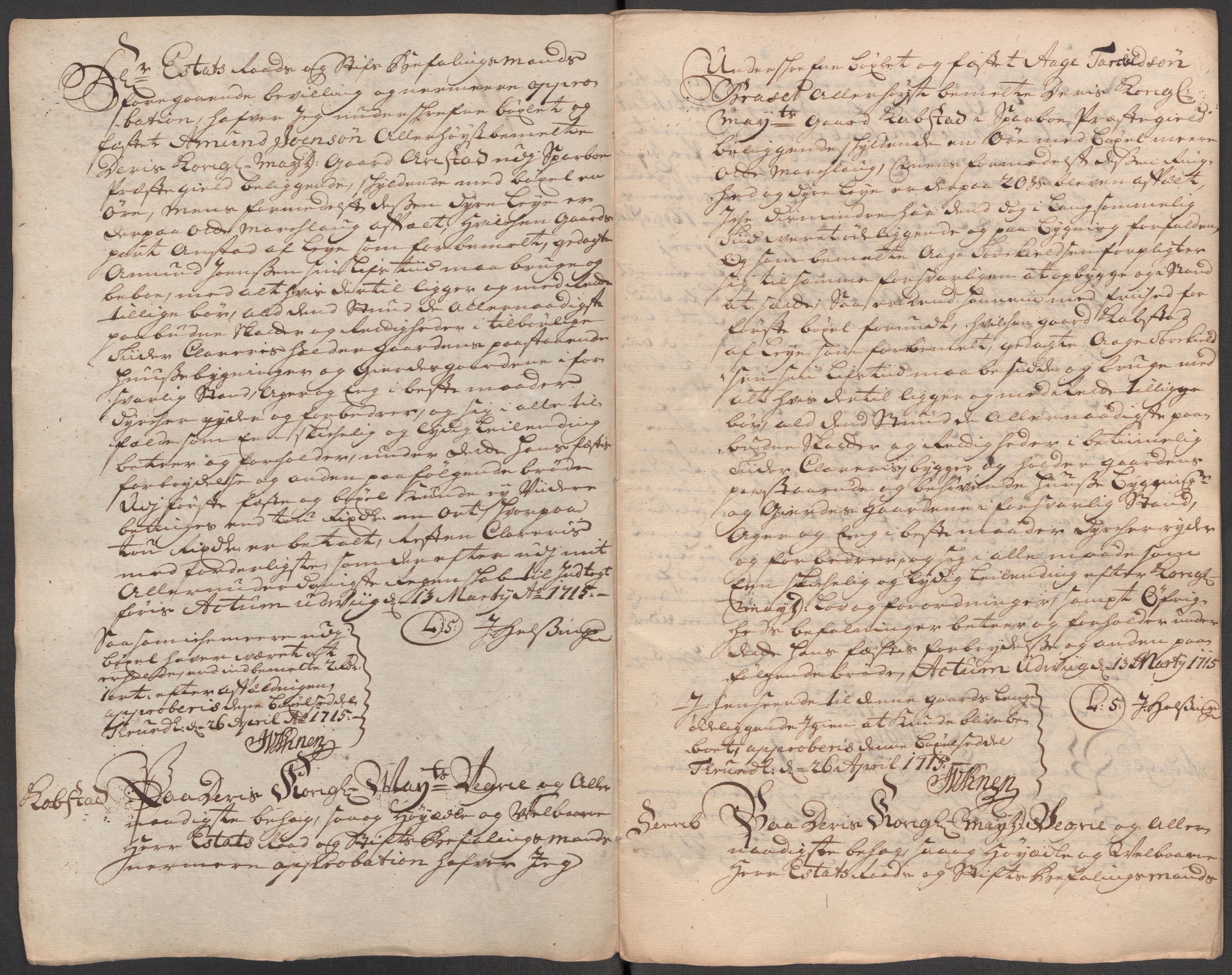 Rentekammeret inntil 1814, Reviderte regnskaper, Fogderegnskap, RA/EA-4092/R63/L4323: Fogderegnskap Inderøy, 1715, s. 256