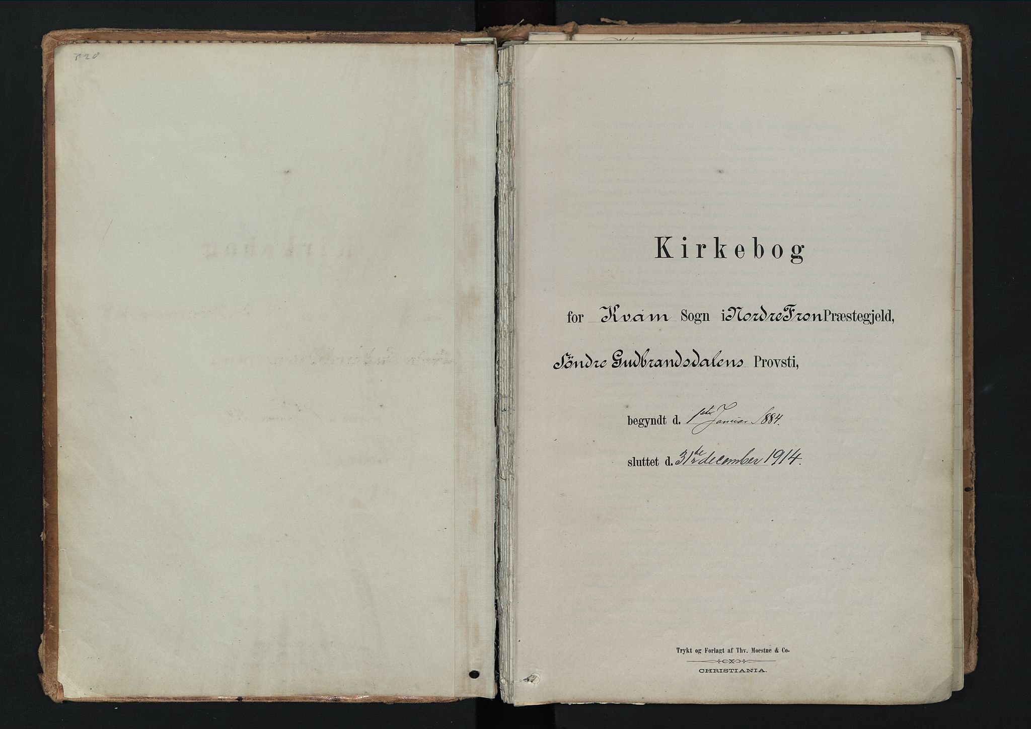 Nord-Fron prestekontor, SAH/PREST-080/H/Ha/Haa/L0003: Ministerialbok nr. 3, 1884-1914