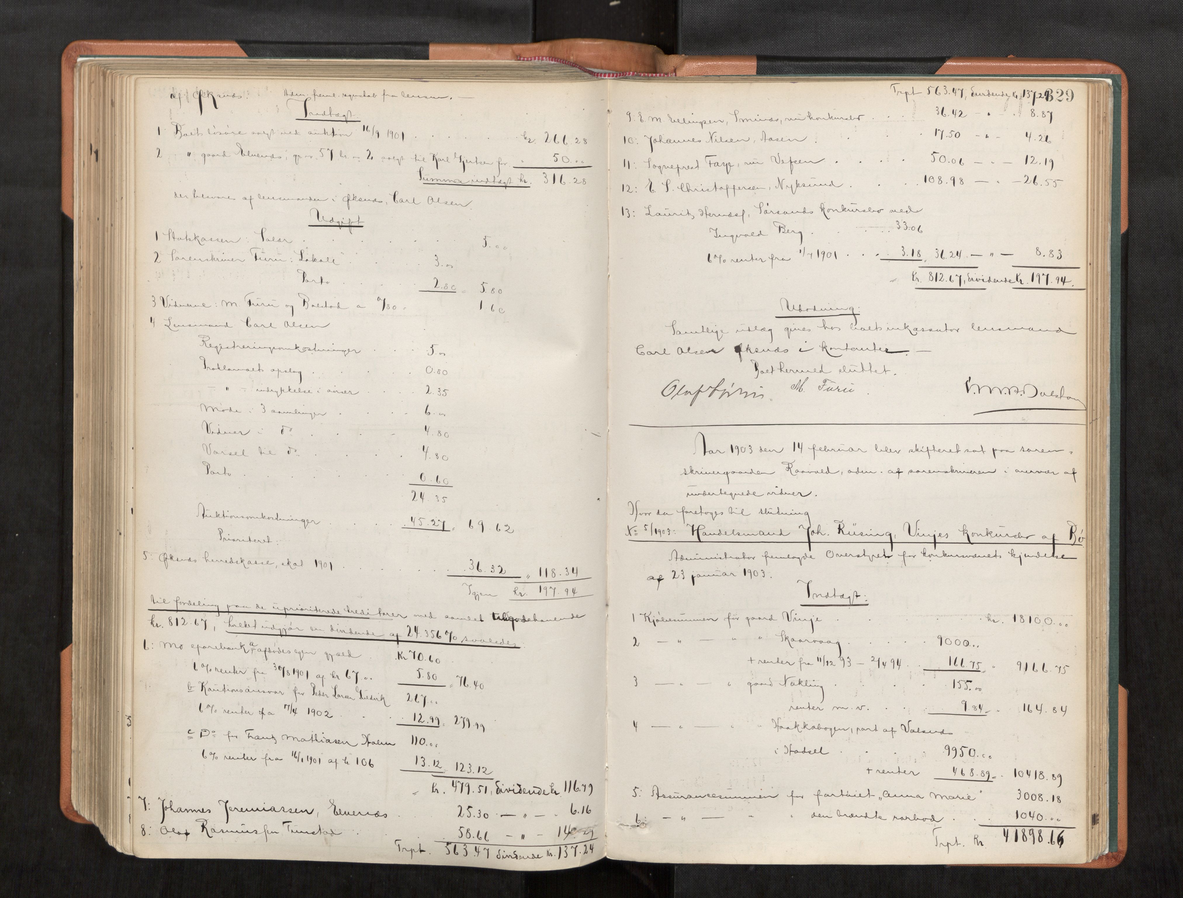 Vesterålen sorenskriveri, AV/SAT-A-4180/1/3/3A/L0022: Skifteslutningsprotokoll, 1890-1905, s. 329