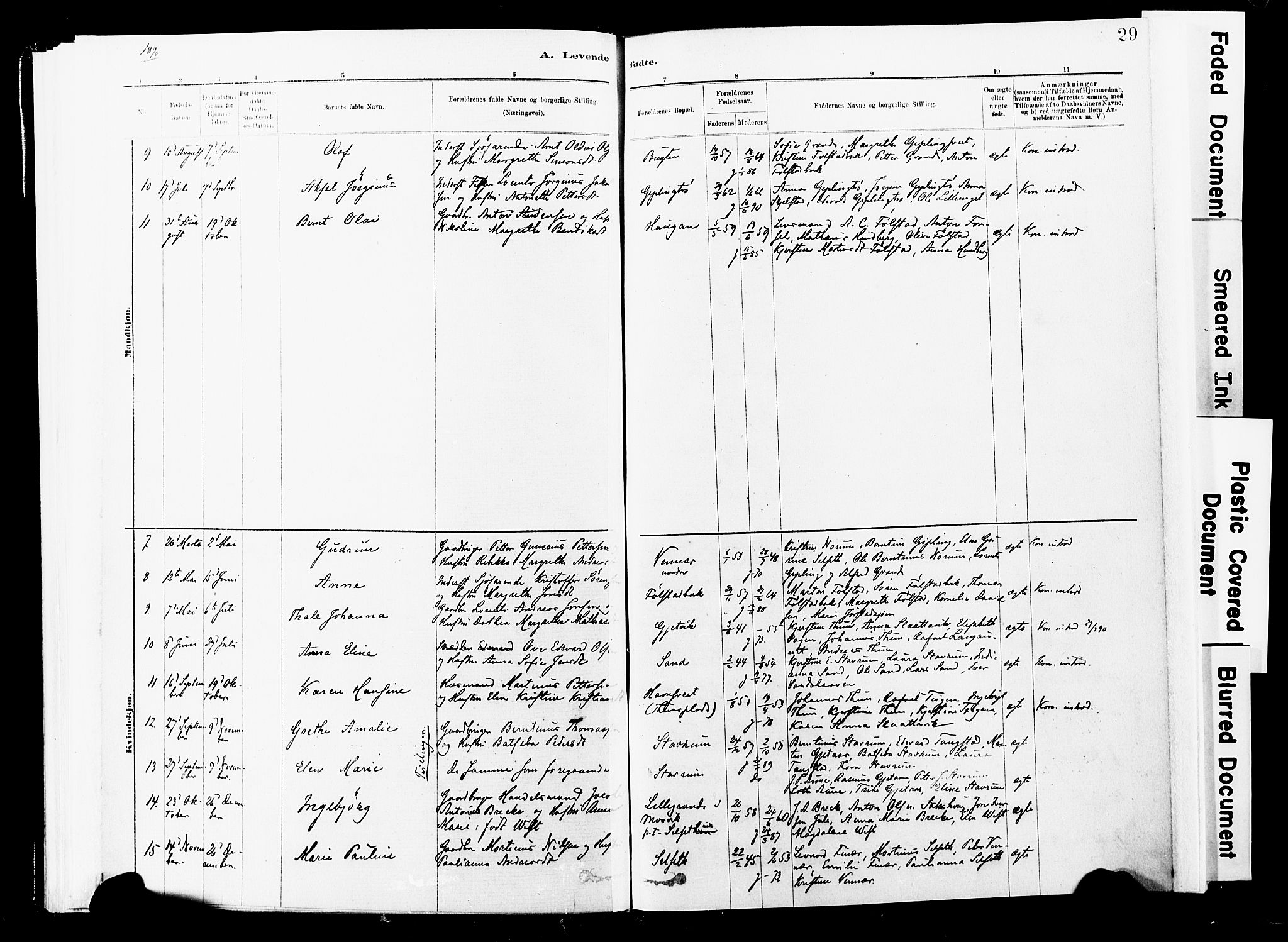 Ministerialprotokoller, klokkerbøker og fødselsregistre - Nord-Trøndelag, SAT/A-1458/744/L0420: Ministerialbok nr. 744A04, 1882-1904, s. 29