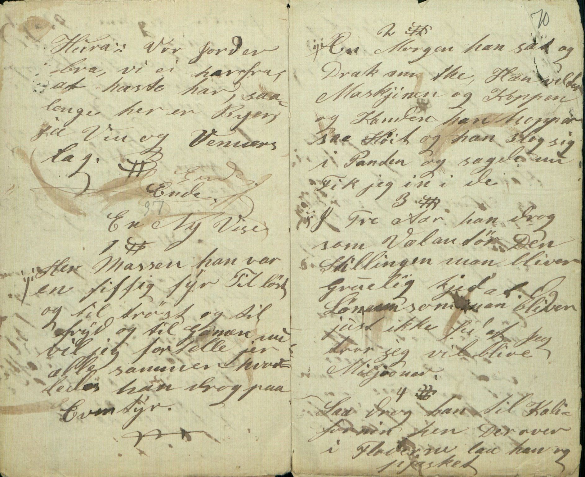 Rikard Berge, TEMU/TGM-A-1003/F/L0005/0012: 160-200 / 171 Gamle, håndskrevne visebøker, lause ark, s. 69-70