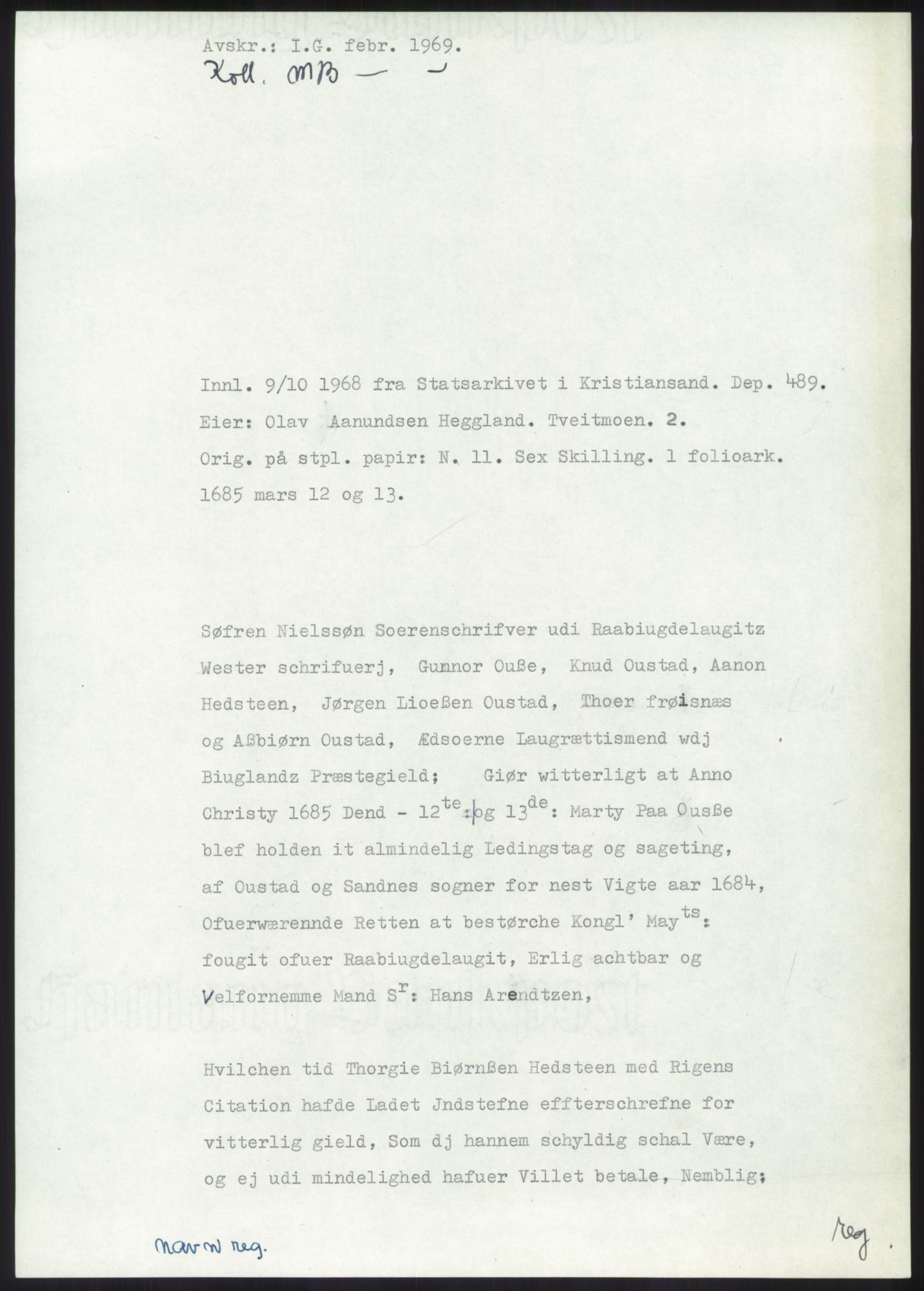 Samlinger til kildeutgivelse, Diplomavskriftsamlingen, RA/EA-4053/H/Ha, s. 1537