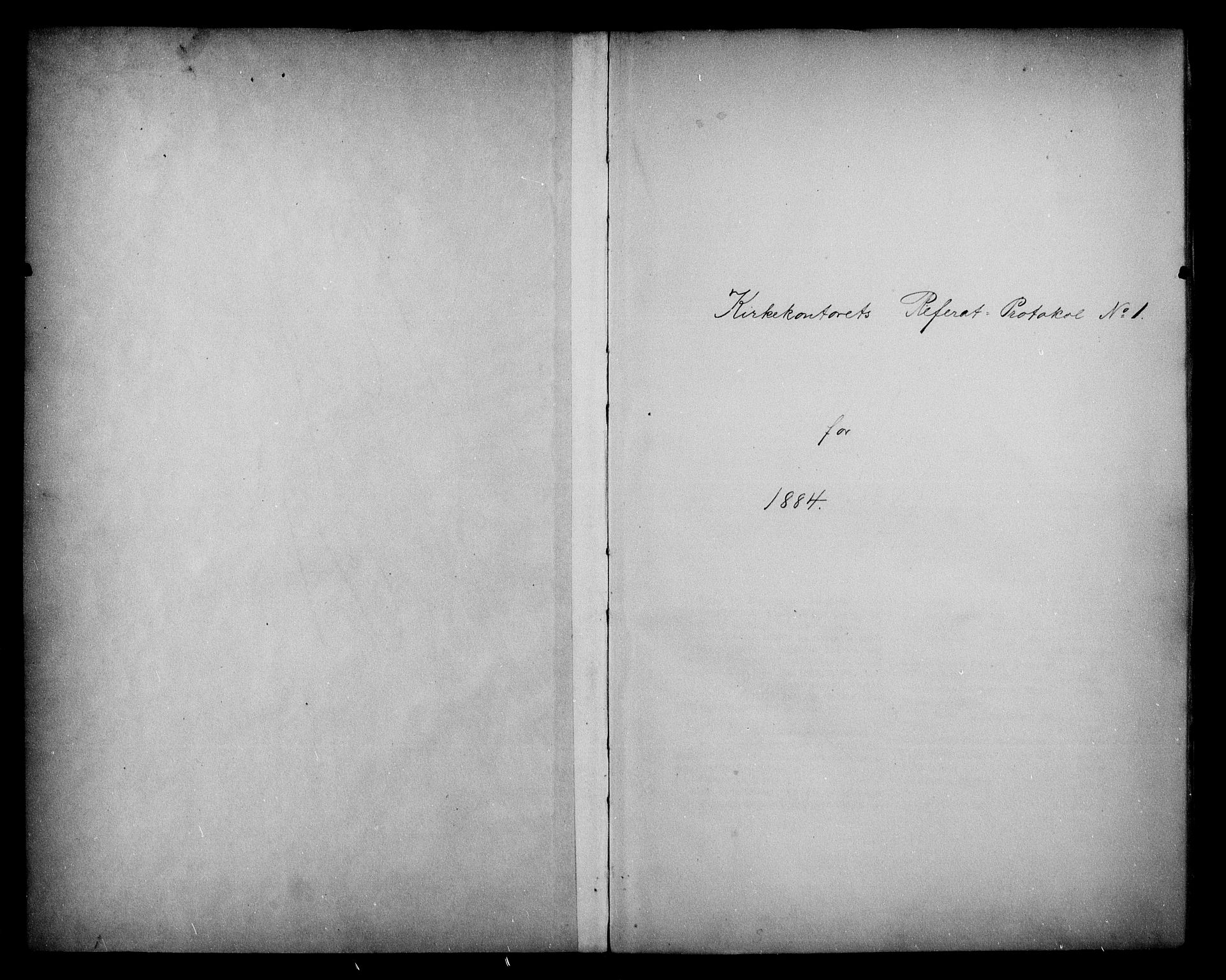 Kirke- og undervisningsdepartementet, Kontoret  for kirke og geistlighet A, AV/RA-S-1007/A/Aa/L0223: Referatprotokoll bd. 1. Ref.nr. 1-177, 1884