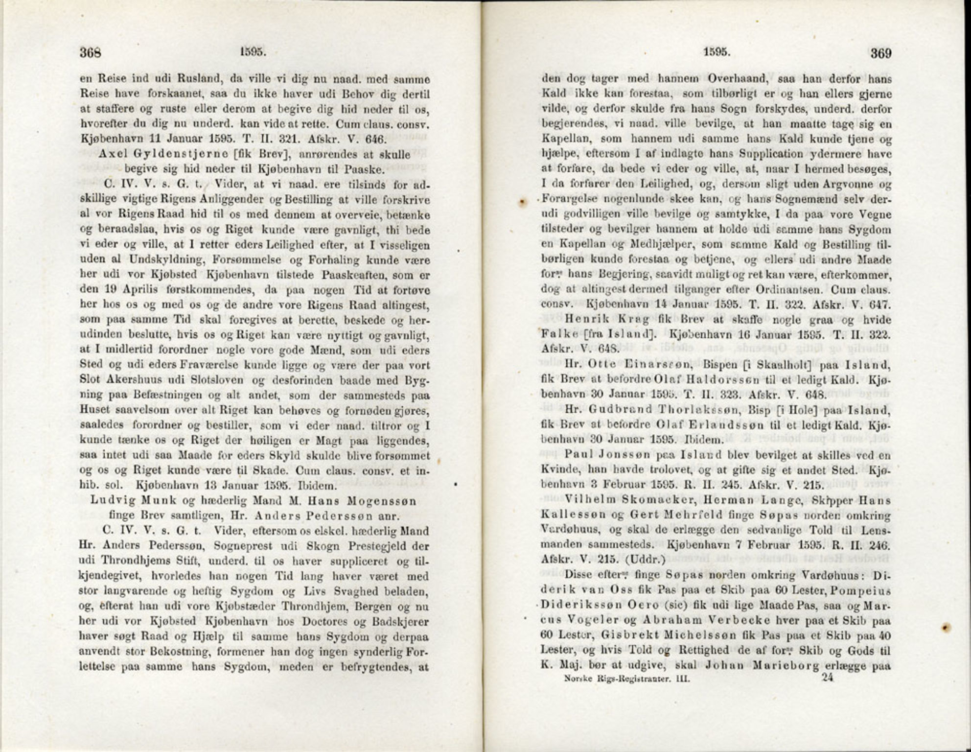 Publikasjoner utgitt av Det Norske Historiske Kildeskriftfond, PUBL/-/-/-: Norske Rigs-Registranter, bind 3, 1588-1602, s. 368-369