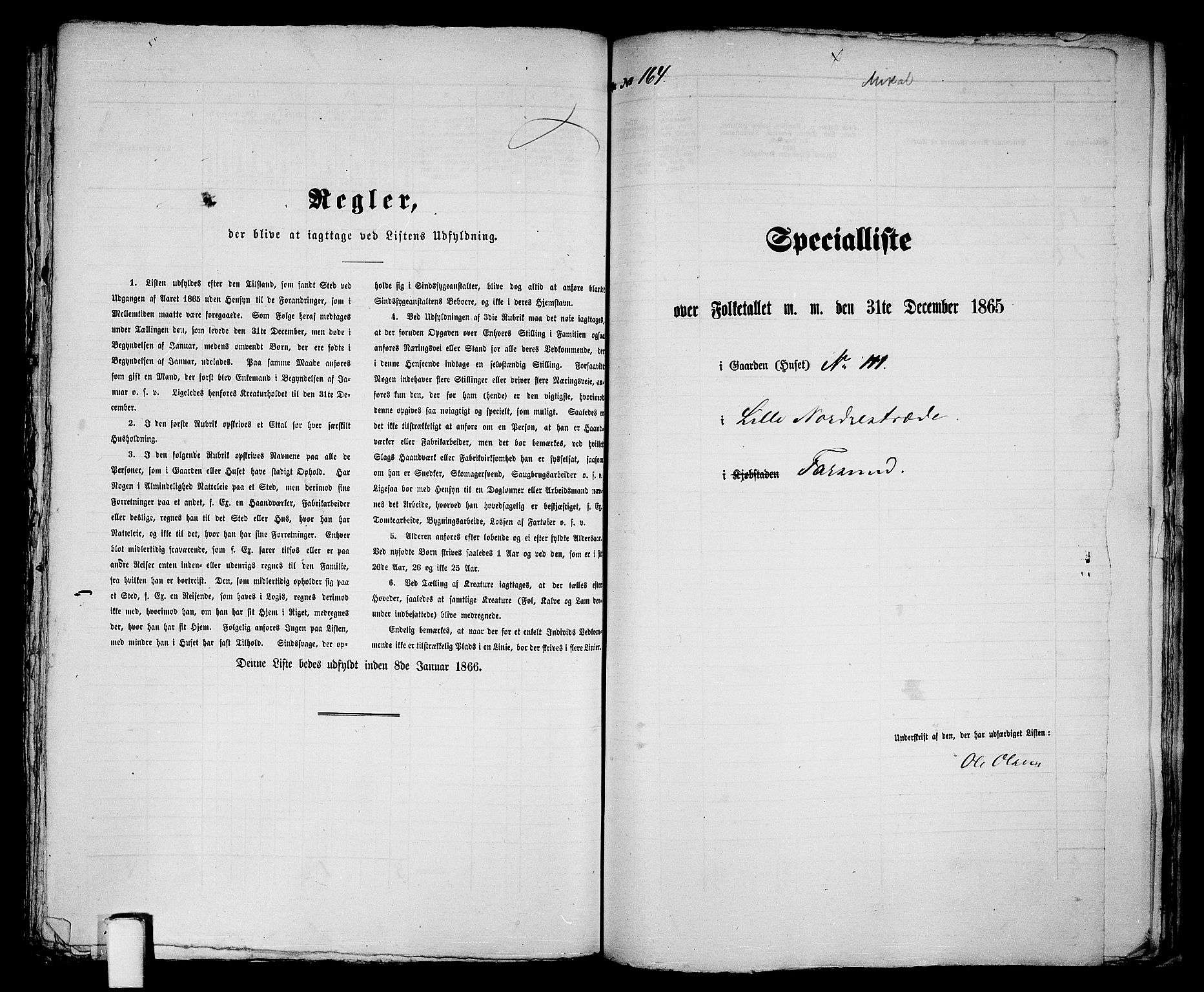 RA, Folketelling 1865 for 1003B Vanse prestegjeld, Farsund ladested, 1865, s. 334
