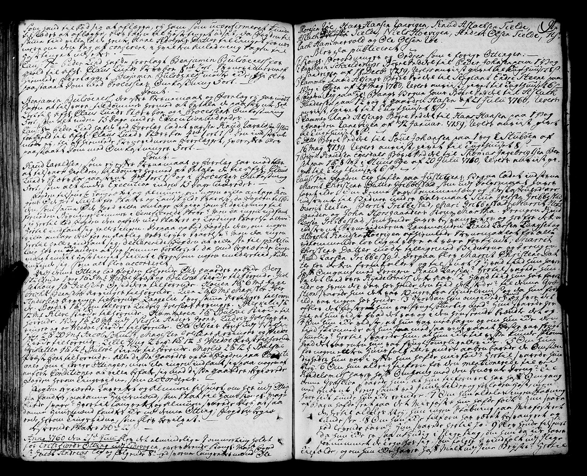 Romsdal sorenskriveri, SAT/A-4149/1/1/1A/L0014: Tingbok, 1757-1765, s. 91