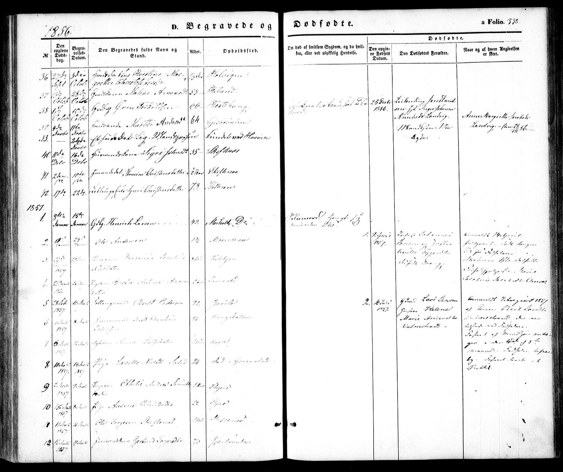 Hommedal sokneprestkontor, AV/SAK-1111-0023/F/Fa/Fab/L0004: Ministerialbok nr. A 4, 1848-1860, s. 338