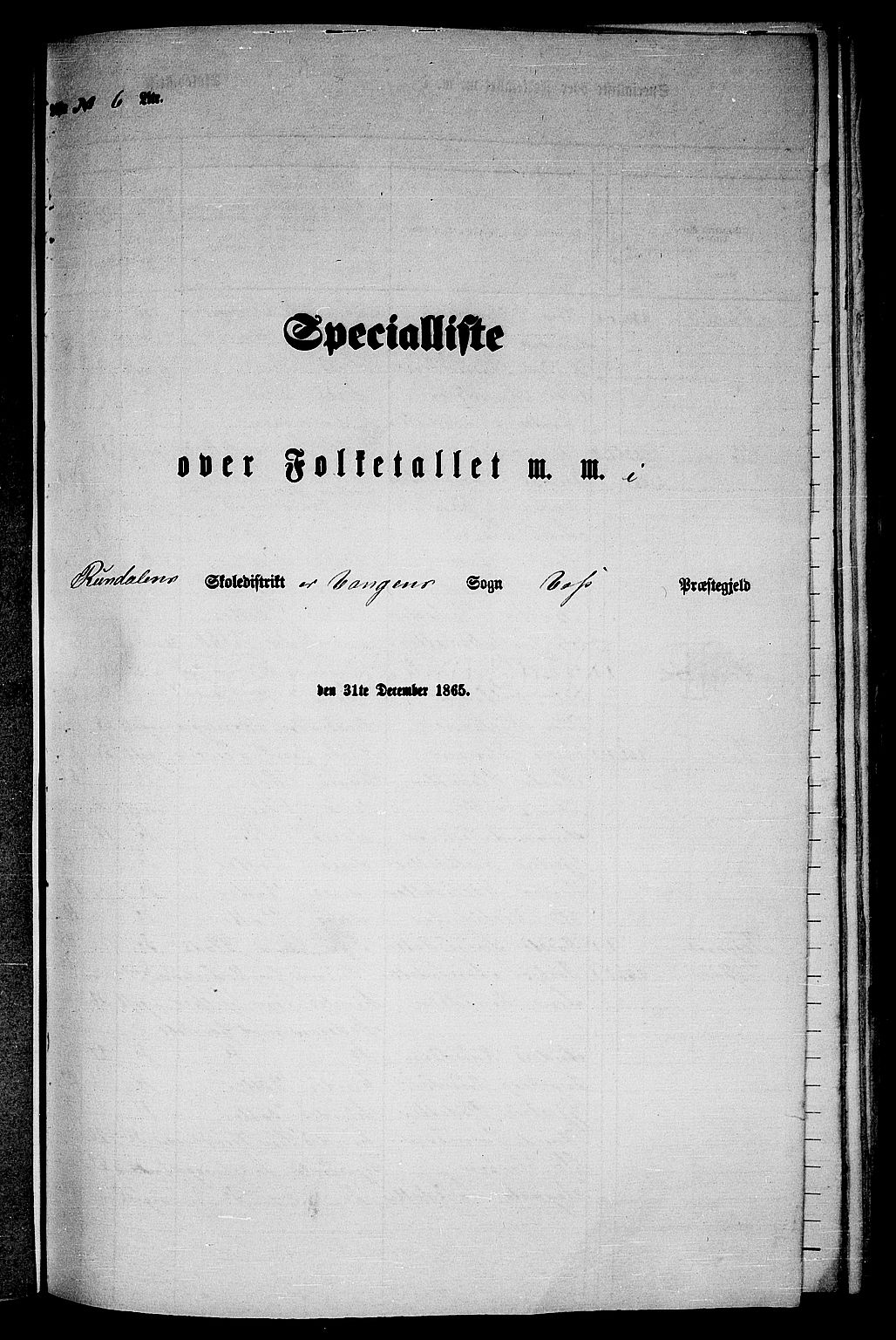 RA, Folketelling 1865 for 1235P Voss prestegjeld, 1865, s. 136