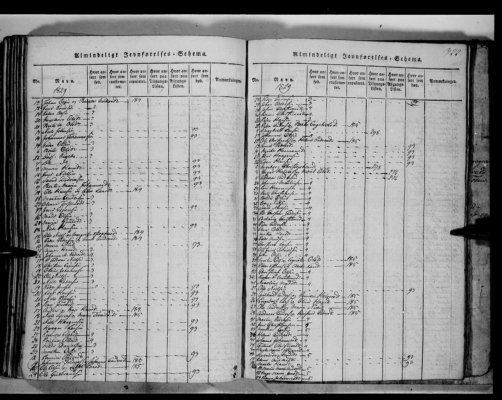 Østre Toten prestekontor, AV/SAH-PREST-104/H/Ha/Haa/L0001: Ministerialbok nr. 1, 1828-1839, s. 322