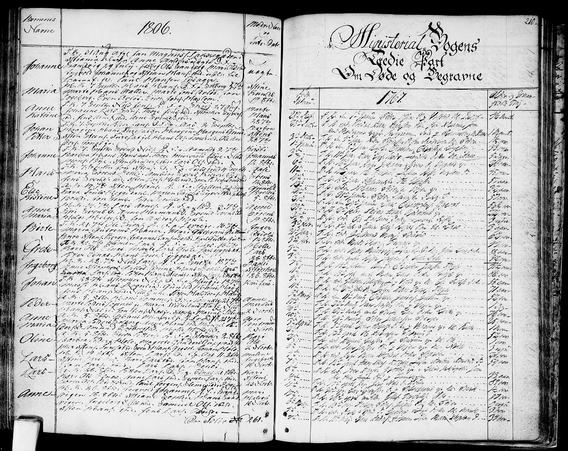 Asker prestekontor Kirkebøker, AV/SAO-A-10256a/F/Fa/L0003: Ministerialbok nr. I 3, 1767-1807, s. 210
