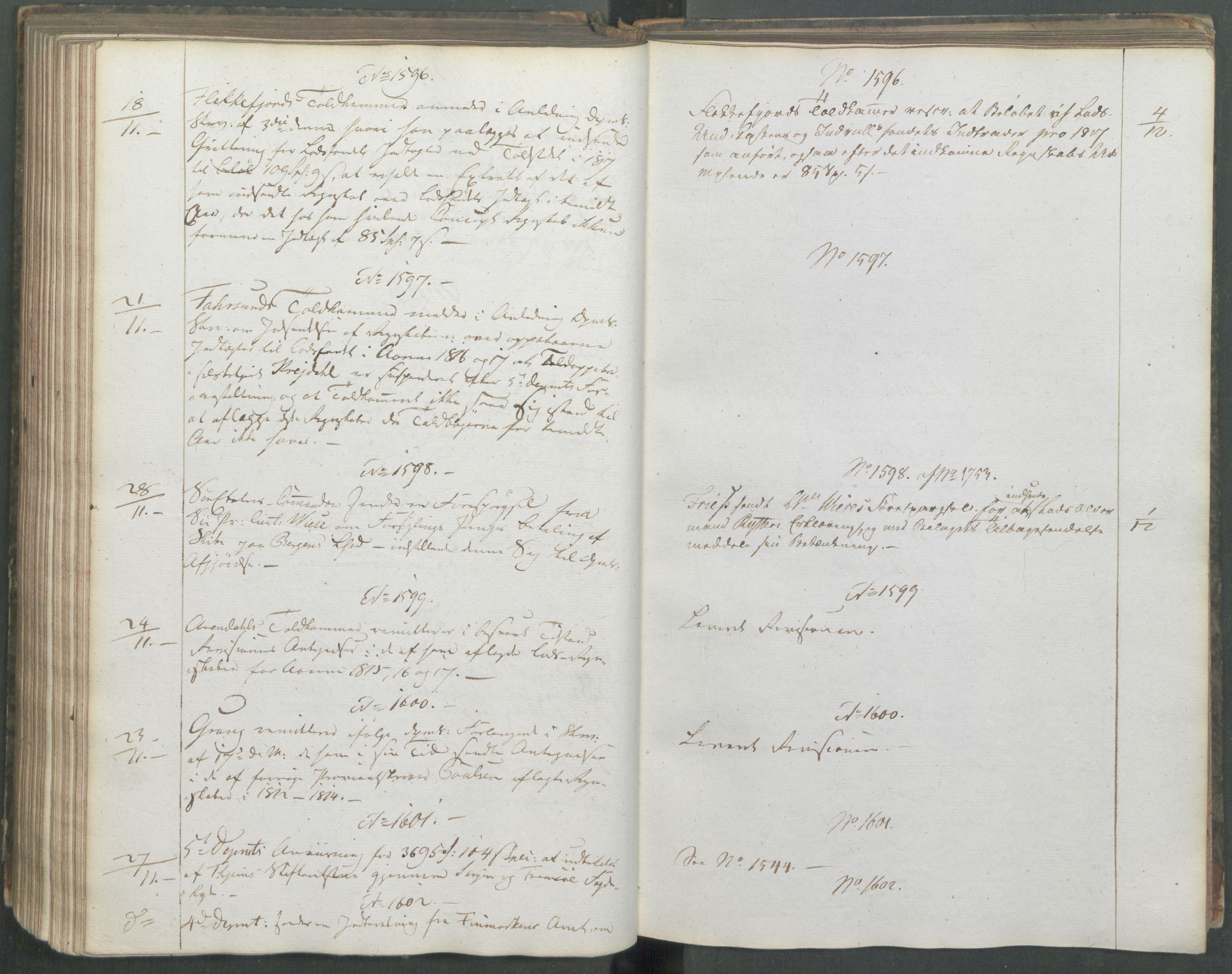 Marinedepartementet/ Marine- og postdepartementet, AV/RA-RAFA-3792/C/L0006: 7de Departements Journal, 1818