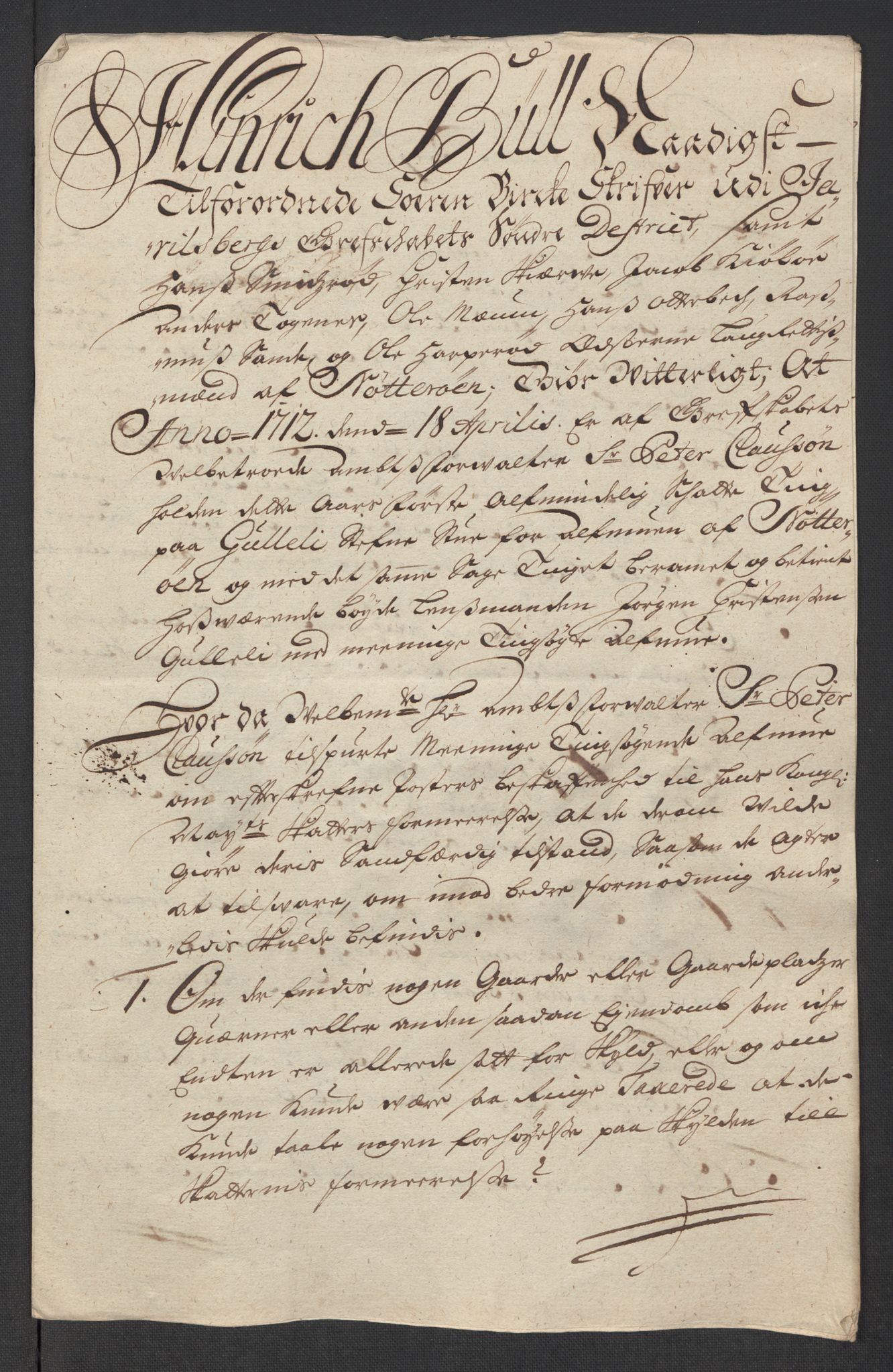 Rentekammeret inntil 1814, Reviderte regnskaper, Fogderegnskap, AV/RA-EA-4092/R32/L1877: Fogderegnskap Jarlsberg grevskap, 1712, s. 163