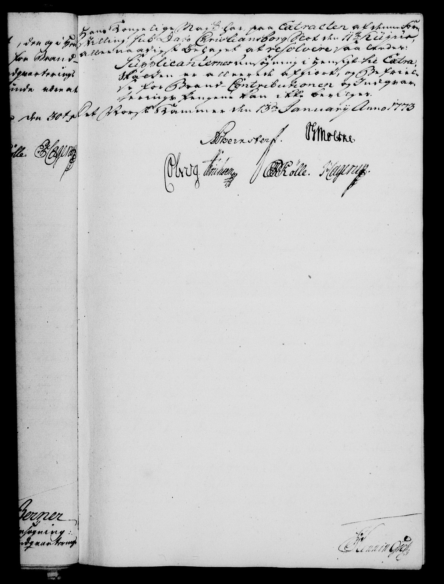 Rentekammeret, Kammerkanselliet, AV/RA-EA-3111/G/Gf/Gfa/L0055: Norsk relasjons- og resolusjonsprotokoll (merket RK 52.55), 1773, s. 36