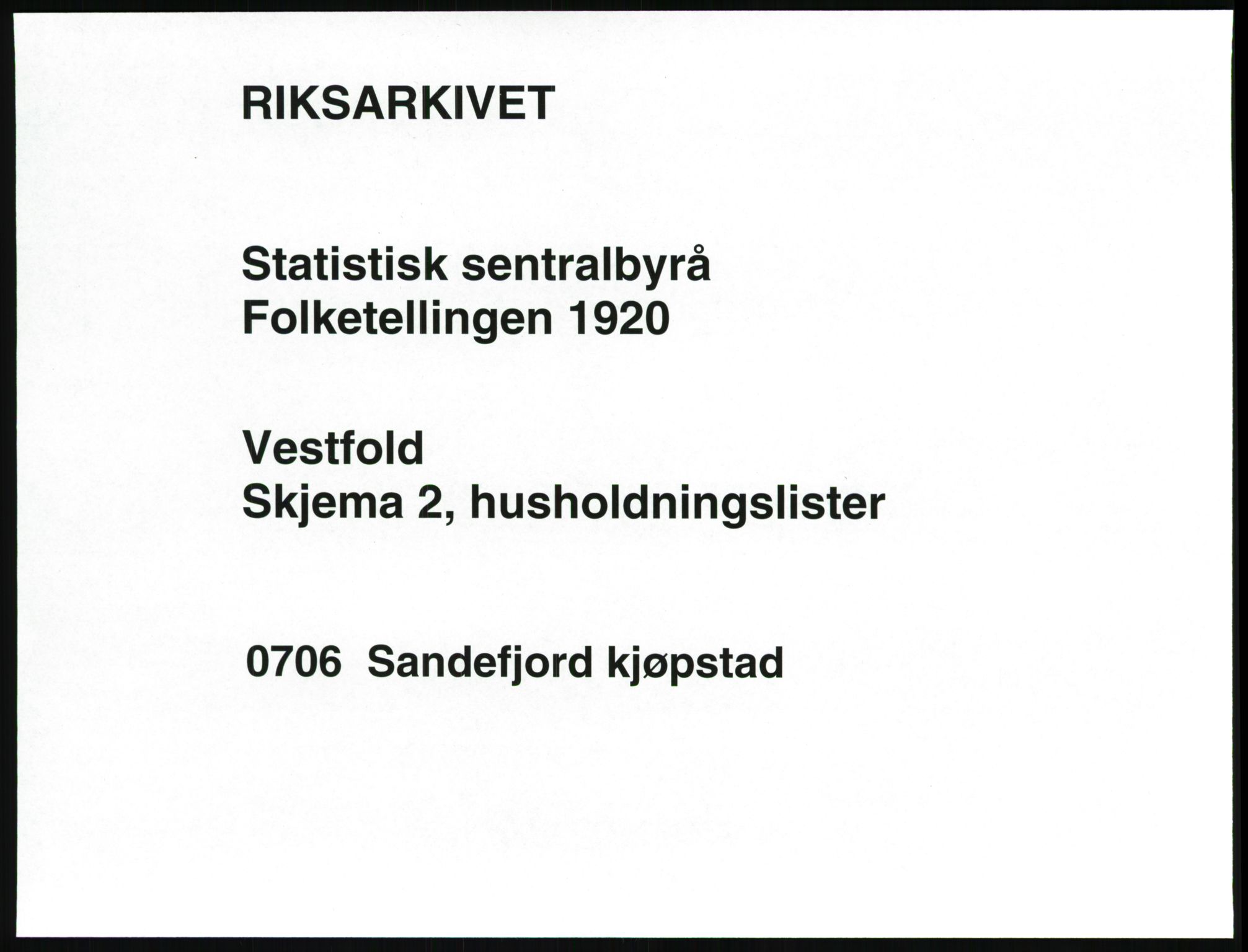 SAKO, Folketelling 1920 for 0706 Sandefjord kjøpstad, 1920, s. 1284