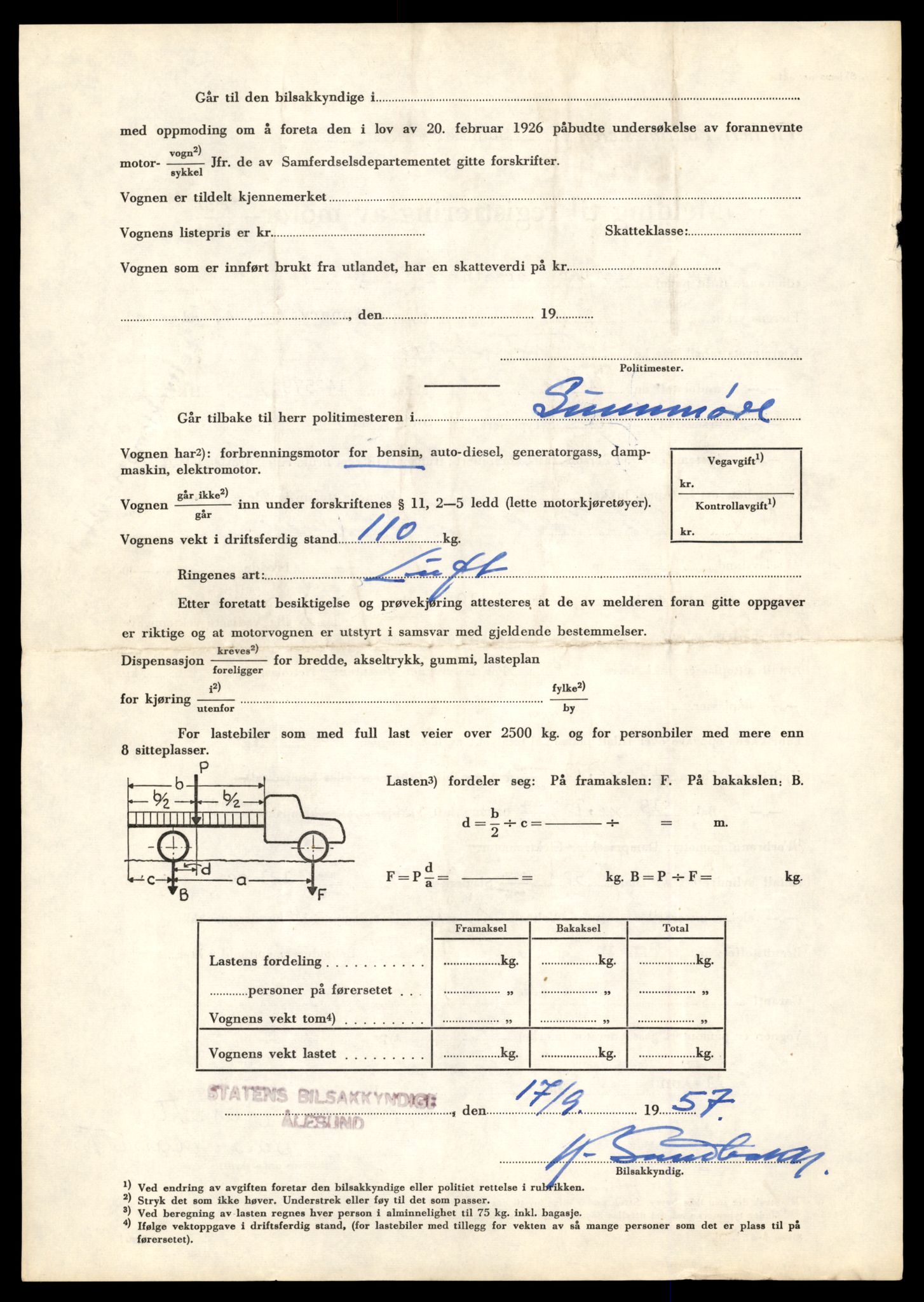 Møre og Romsdal vegkontor - Ålesund trafikkstasjon, AV/SAT-A-4099/F/Fe/L0040: Registreringskort for kjøretøy T 13531 - T 13709, 1927-1998, s. 2804