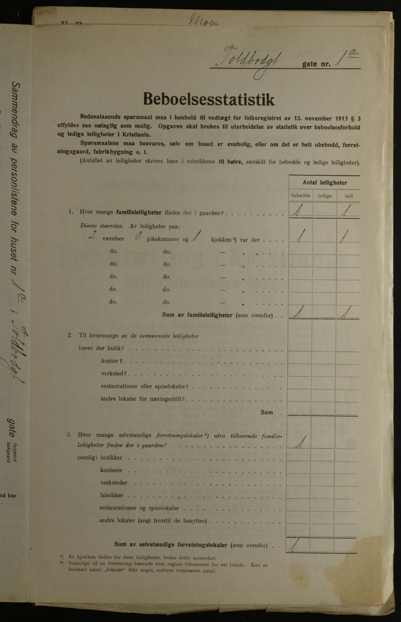 OBA, Kommunal folketelling 1.12.1923 for Kristiania, 1923, s. 124936