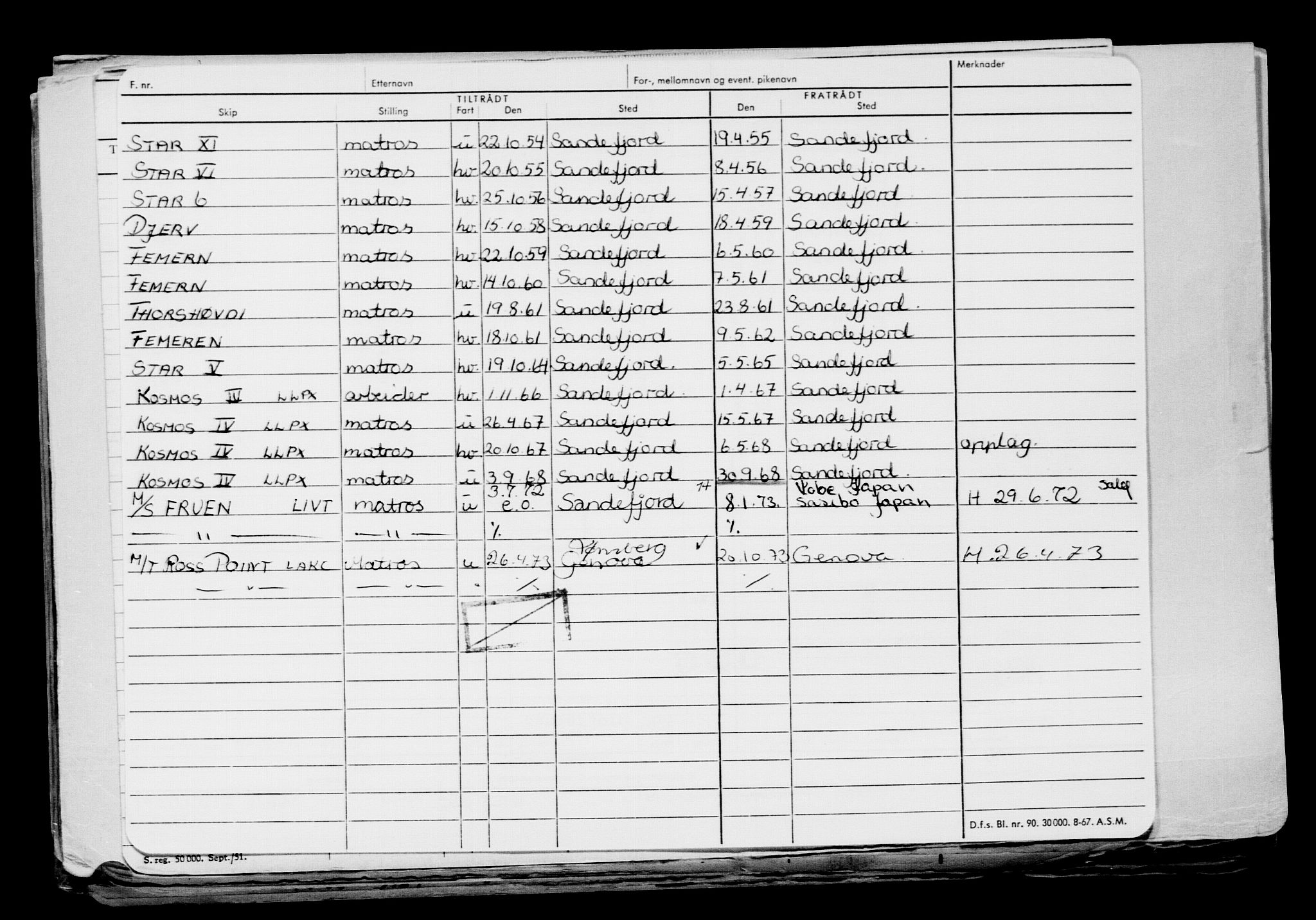 Direktoratet for sjømenn, AV/RA-S-3545/G/Gb/L0154: Hovedkort, 1917-1918, s. 482