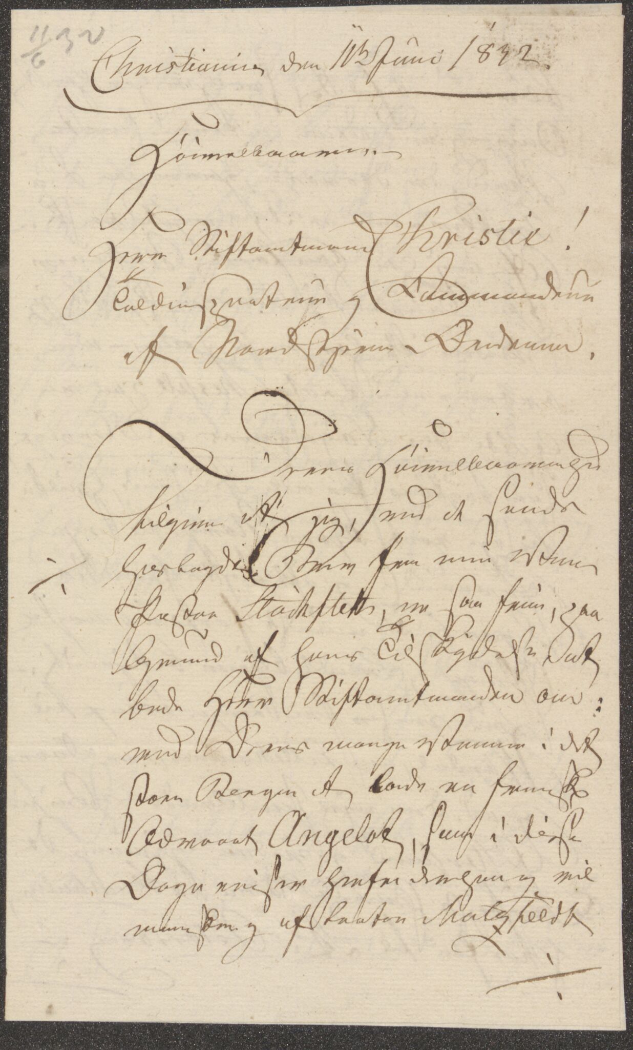 Bergens Museum, UMB/A007/D/Da/L0005/0003: Brevsamling 1831 - 1832 / Brevsamling 1832, 1832