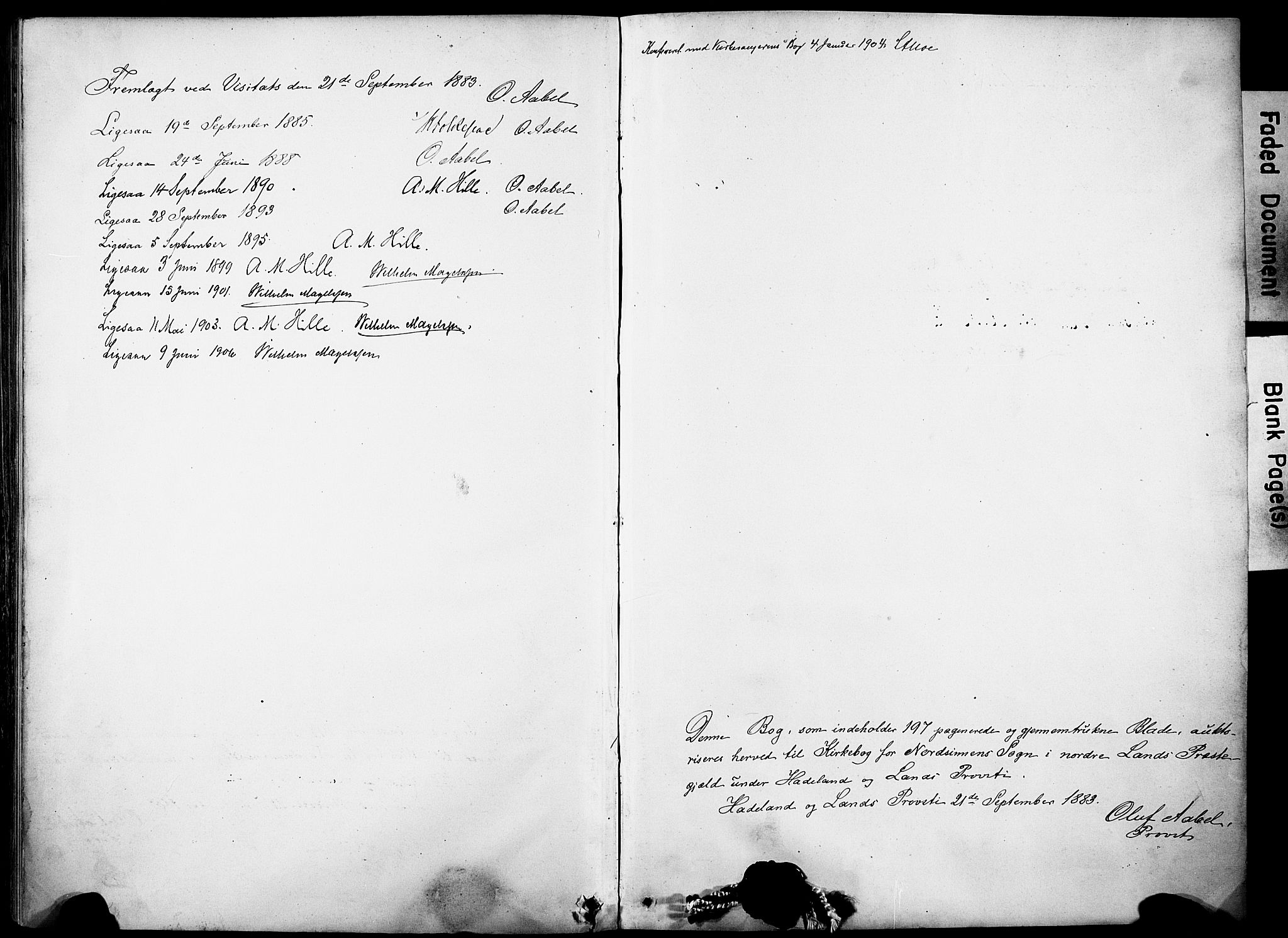 Nordre Land prestekontor, AV/SAH-PREST-124/H/Ha/Haa/L0005: Ministerialbok nr. 5, 1882-1903