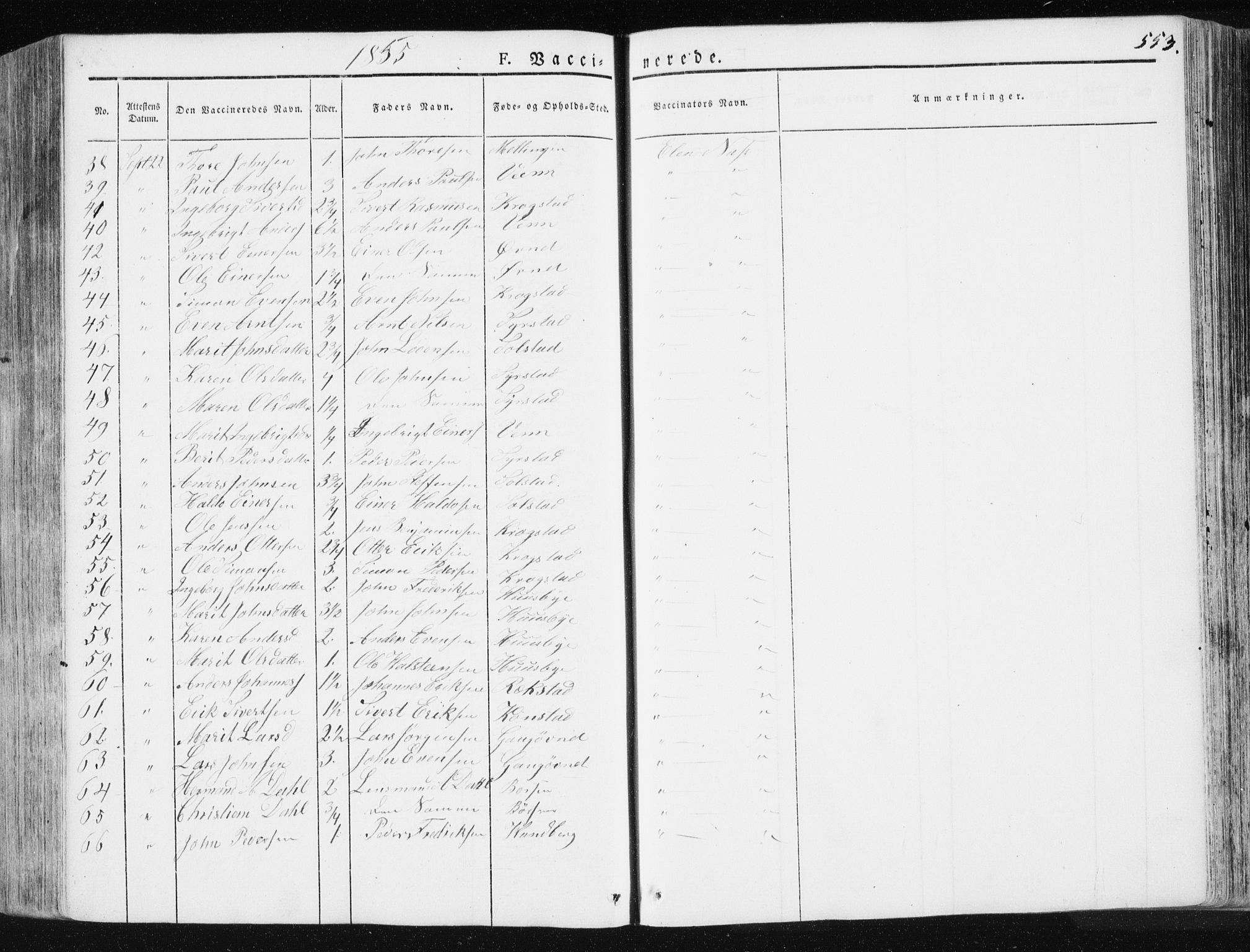 Ministerialprotokoller, klokkerbøker og fødselsregistre - Sør-Trøndelag, SAT/A-1456/665/L0771: Ministerialbok nr. 665A06, 1830-1856, s. 553
