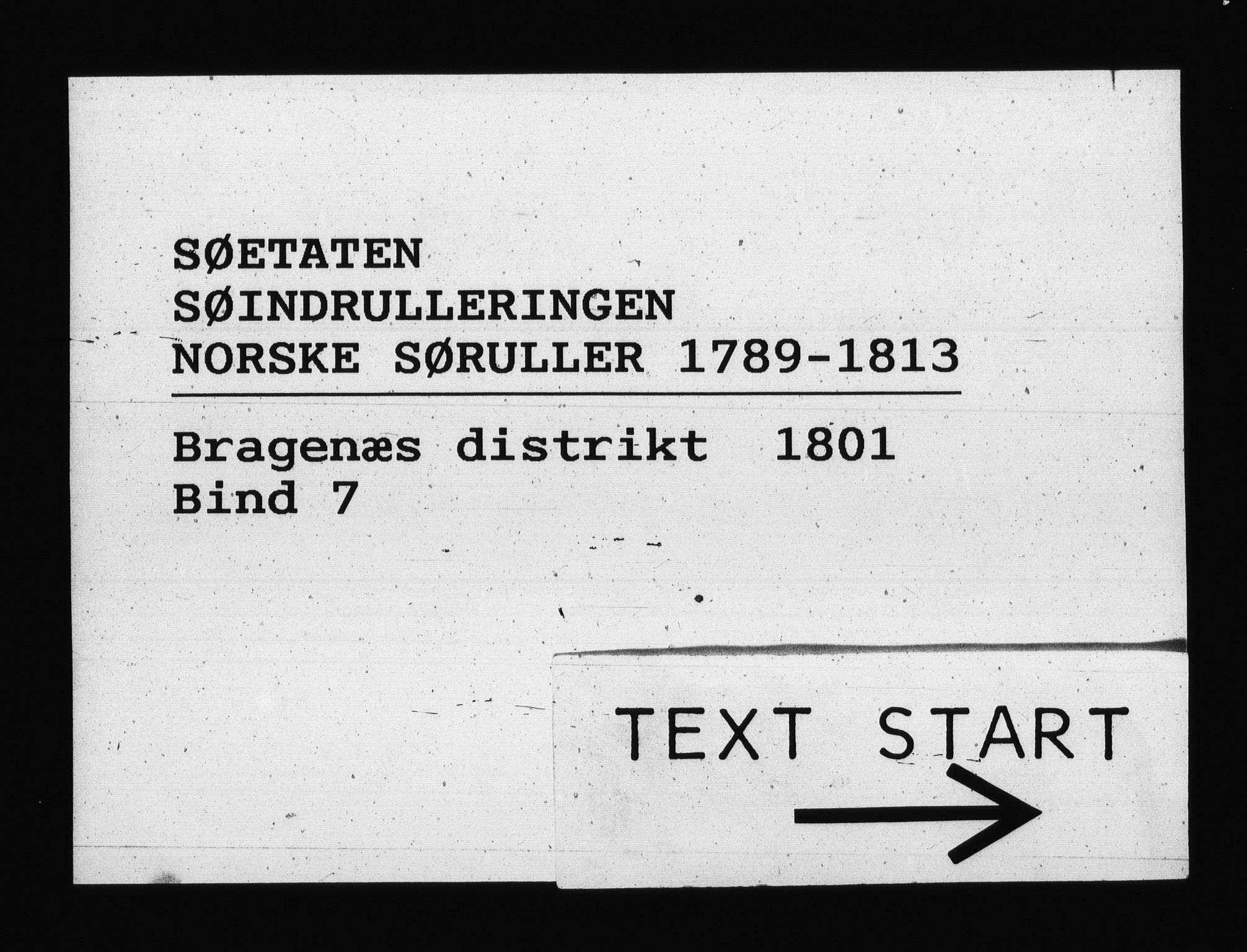Sjøetaten, AV/RA-EA-3110/F/L0140: Bragernes distrikt, bind 7, 1801