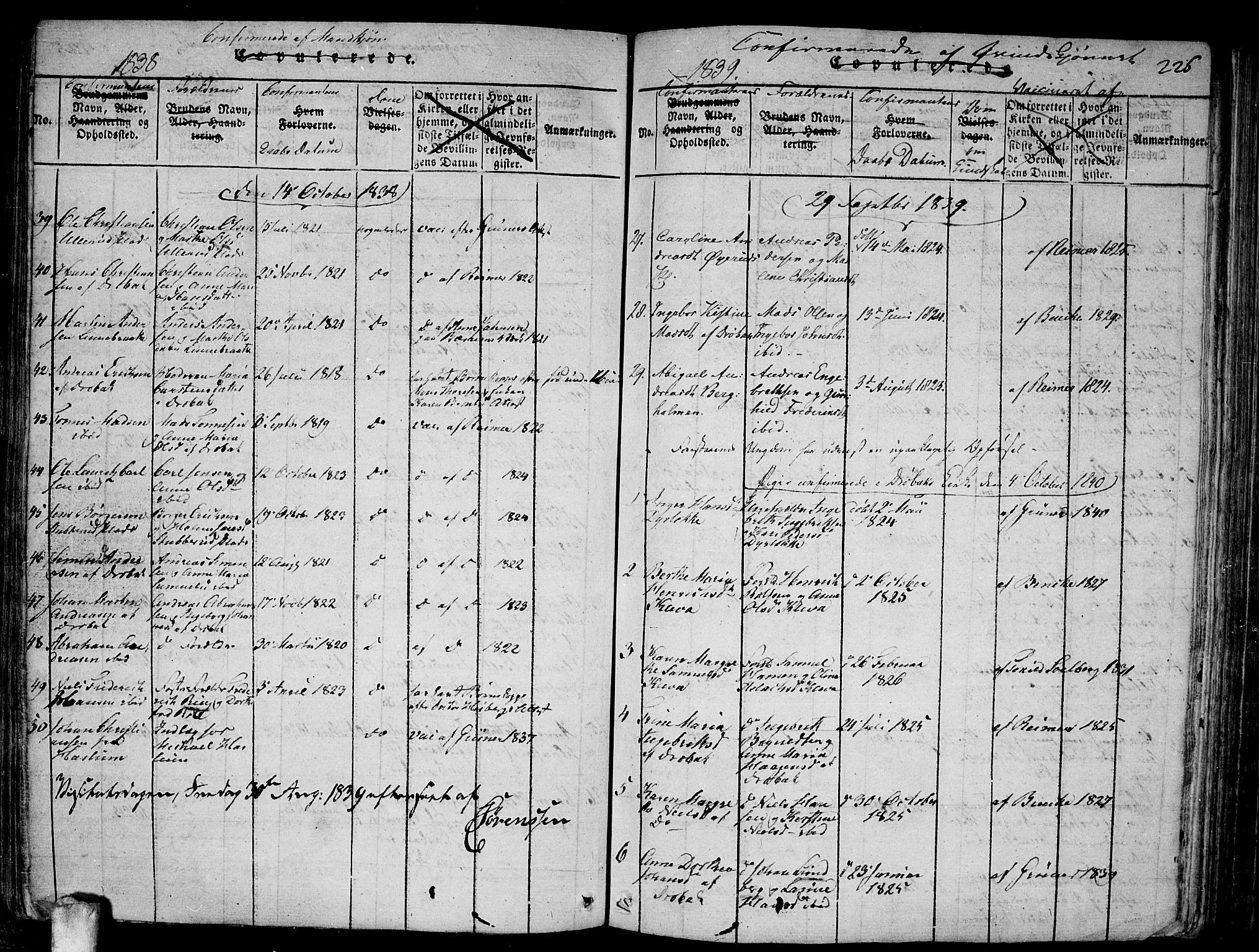 Drøbak prestekontor Kirkebøker, SAO/A-10142a/F/Fa/L0001: Ministerialbok nr. I 1, 1816-1842, s. 226