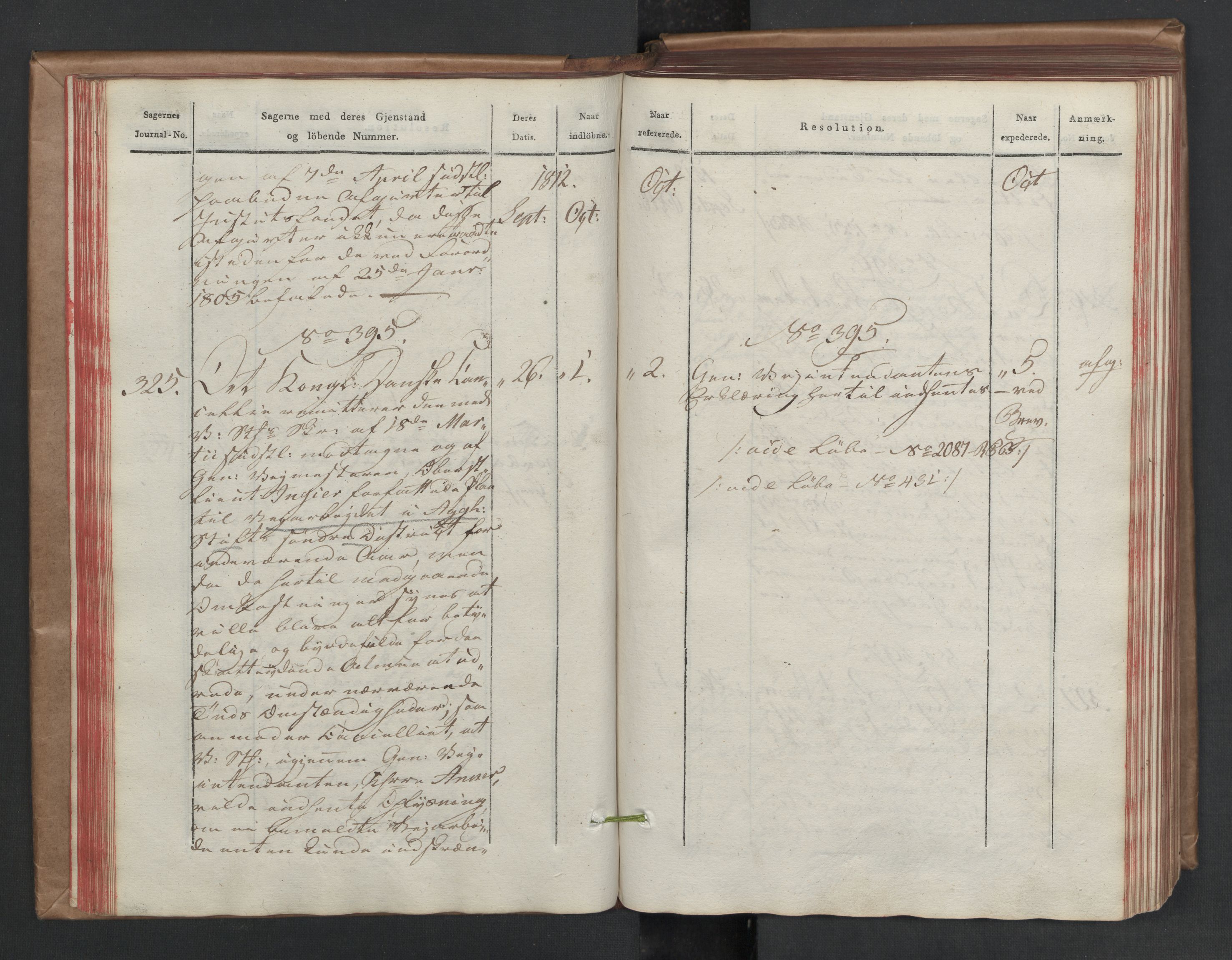 Stattholderembetet 1810-1814, 2. kontor (Kontor B), AV/RA-EA-5432/Aa/L0002: Kollegial referatprotokoll,  j.nr. 284-511,  l.nr. 328-639, 1812-1813, s. 49